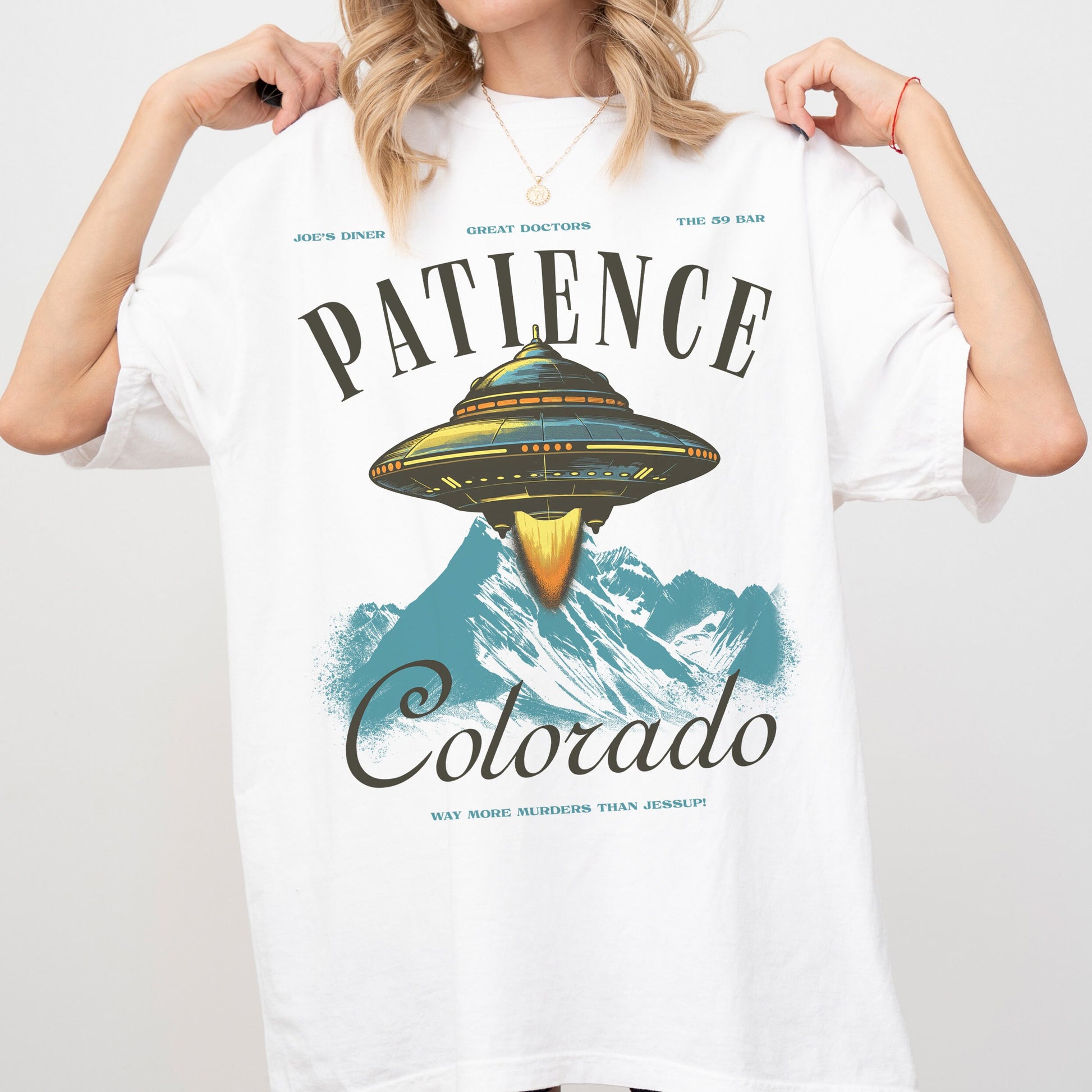 Patience Colorado Resident T-Shirt – Alien UFO TV Show Graphic Tee