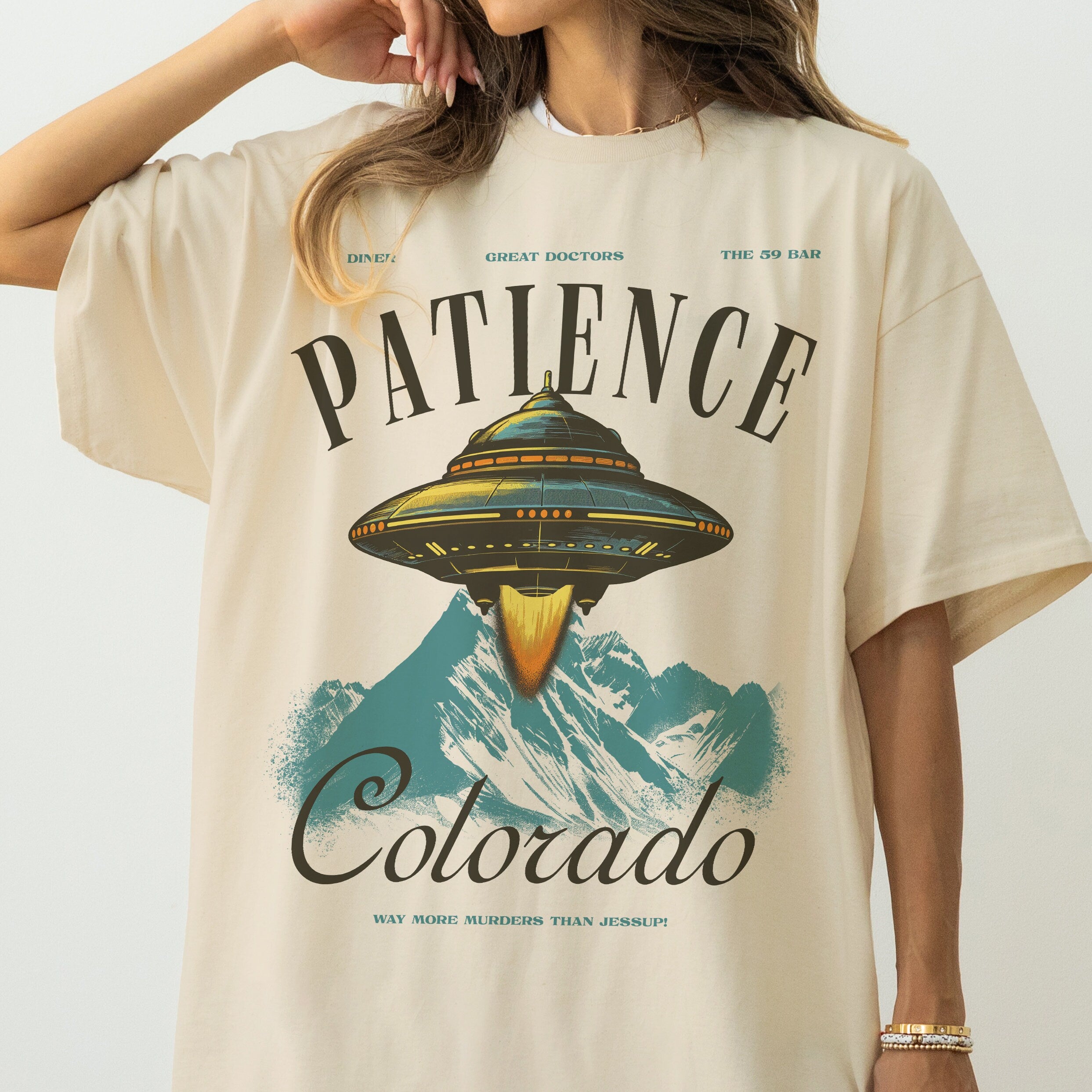 Patience Colorado Resident T-Shirt – Alien UFO TV Show Graphic Tee