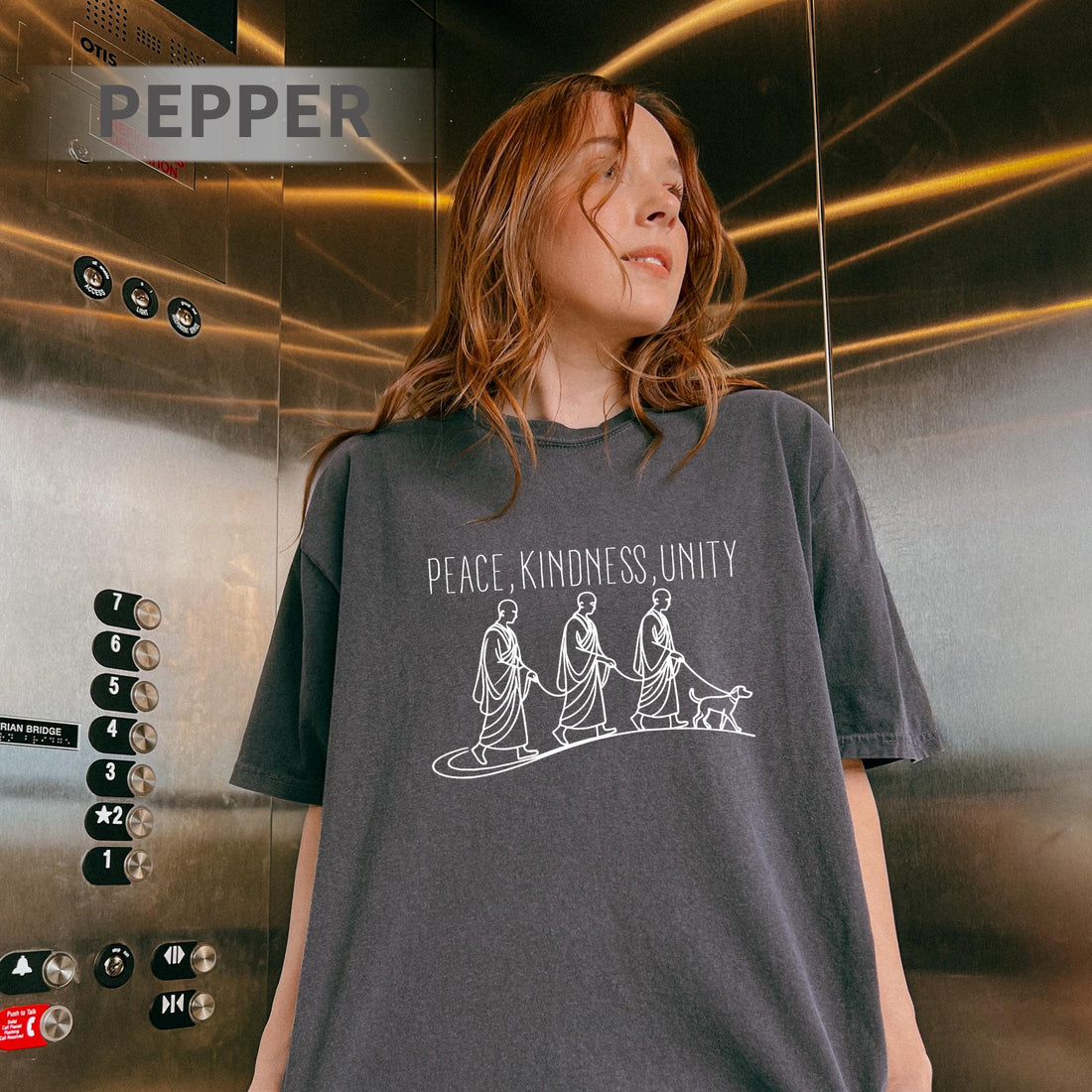 Peace Kindness Unity Long Sleeve Shirt – Spiritual Zen Aesthetic Tee
