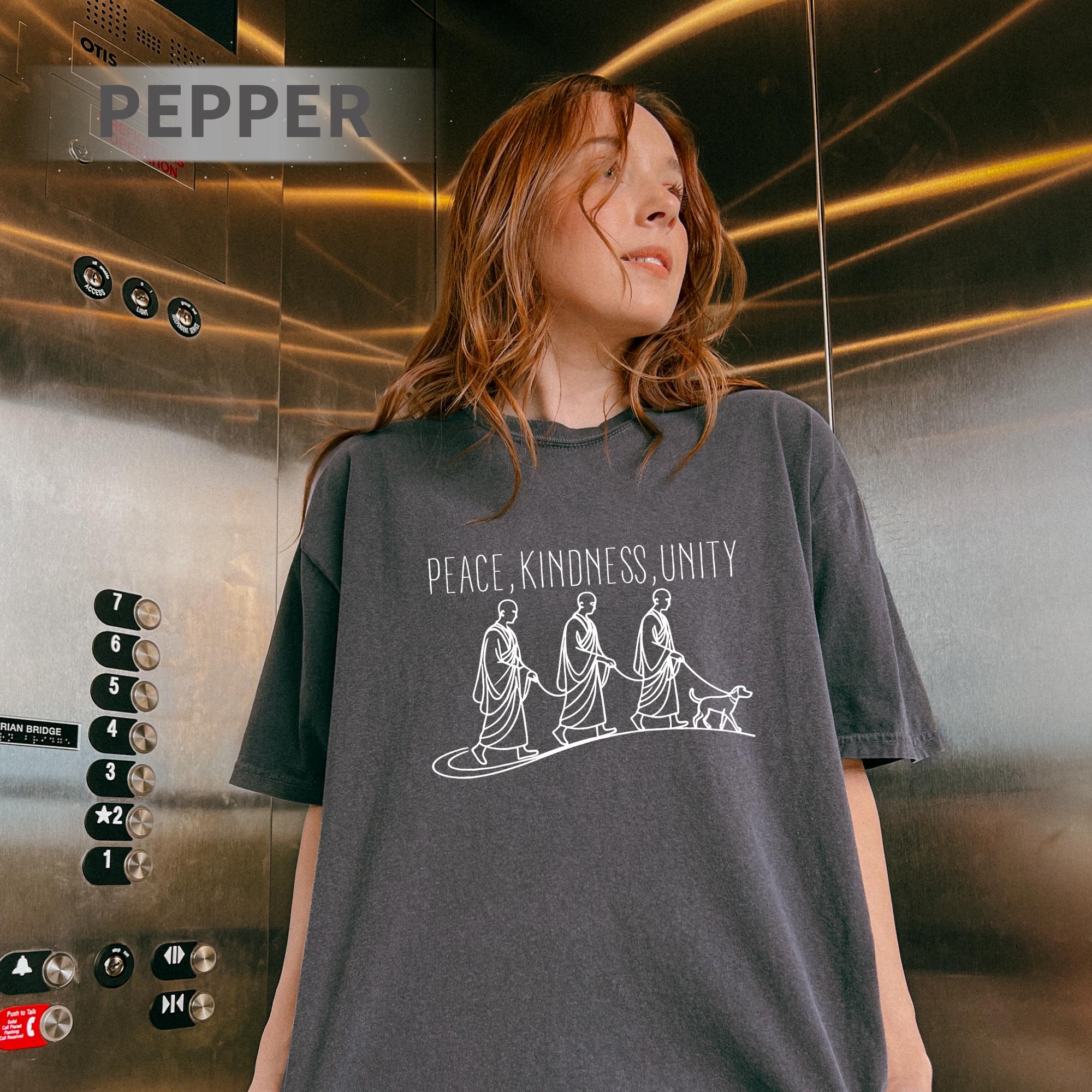 Peace Kindness Unity Long Sleeve Shirt – Spiritual Zen Aesthetic Tee
