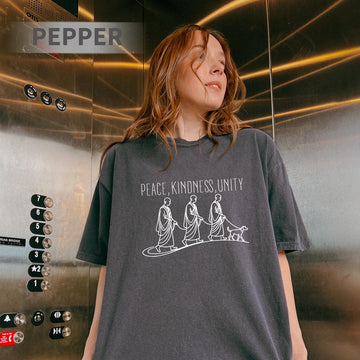 Peace Kindness Unity Long Sleeve Shirt – Spiritual Zen Aesthetic Tee