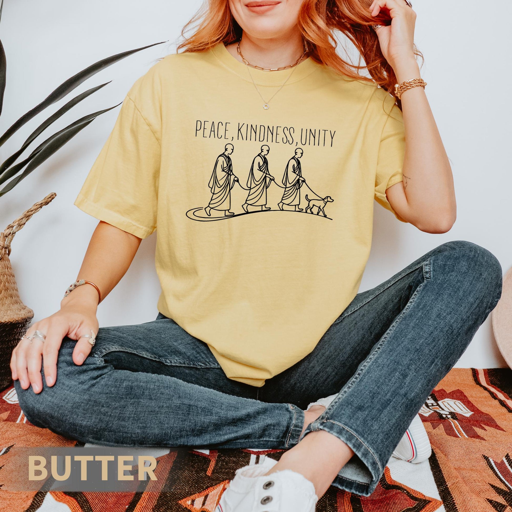 Peace Kindness Unity Long Sleeve Shirt – Spiritual Zen Aesthetic Tee