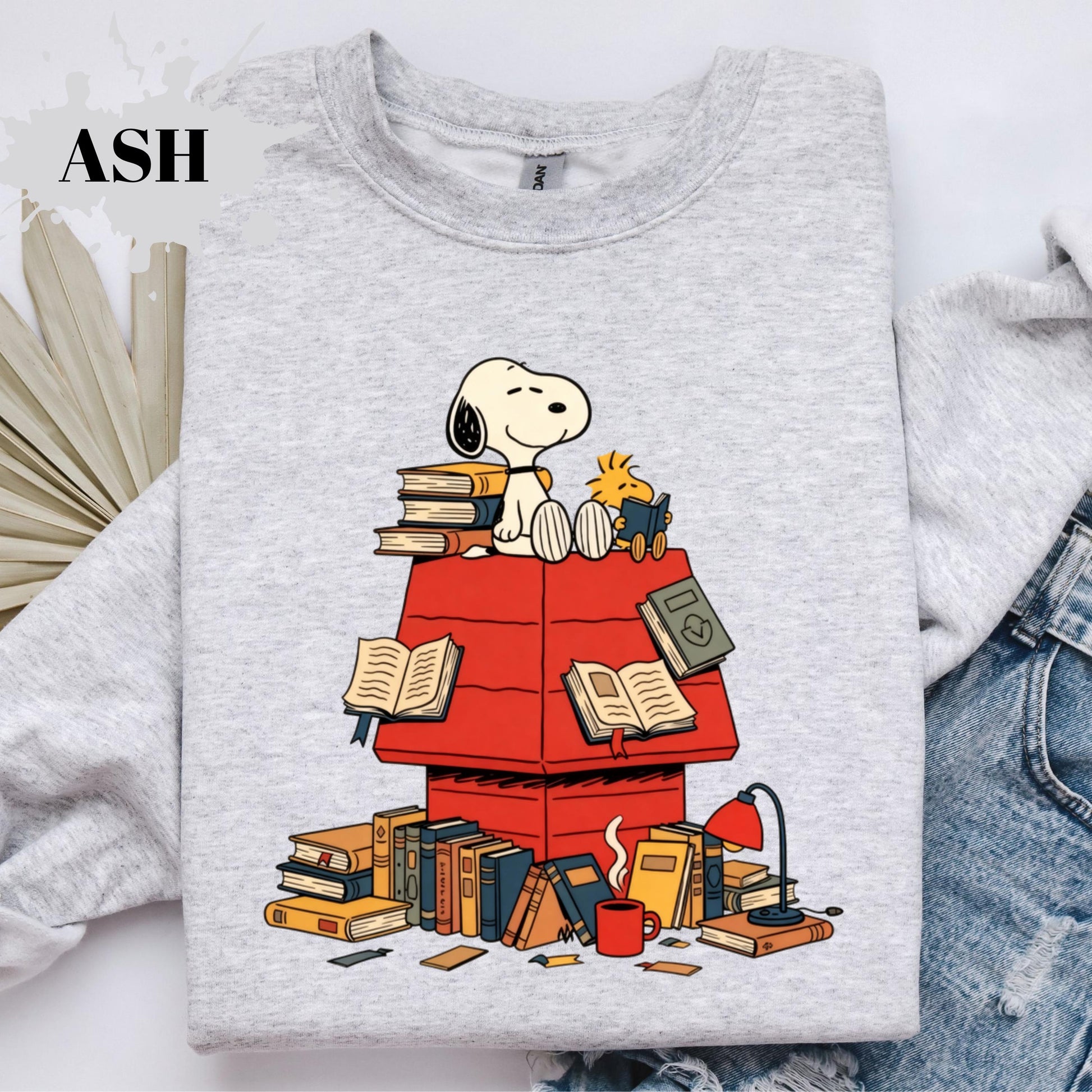 Peanuts Reading Shirt – Cute Dog & Bird Inspired Book Lover Tee