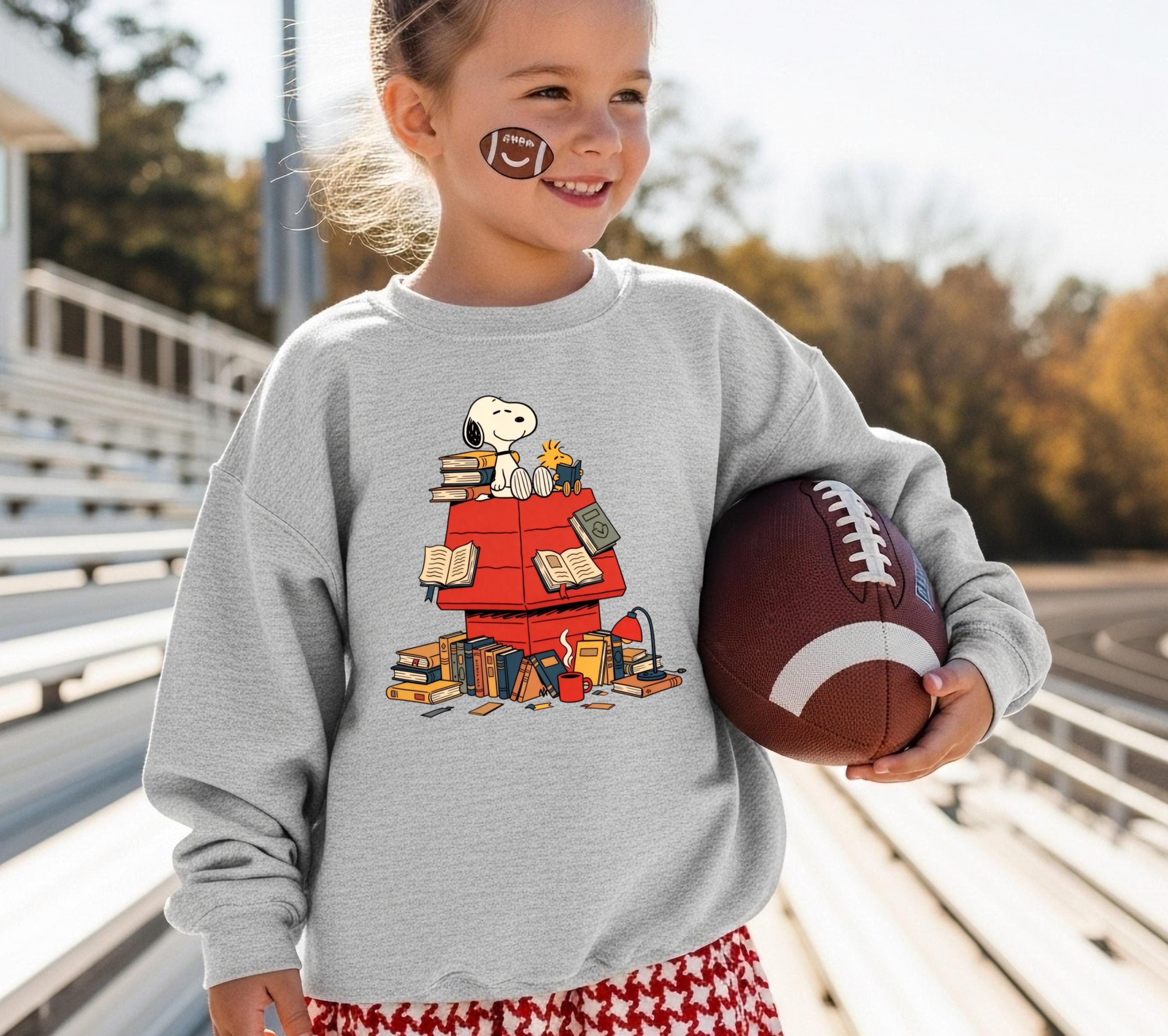 Peanuts Reading Shirt – Cute Dog & Bird Inspired Book Lover Tee