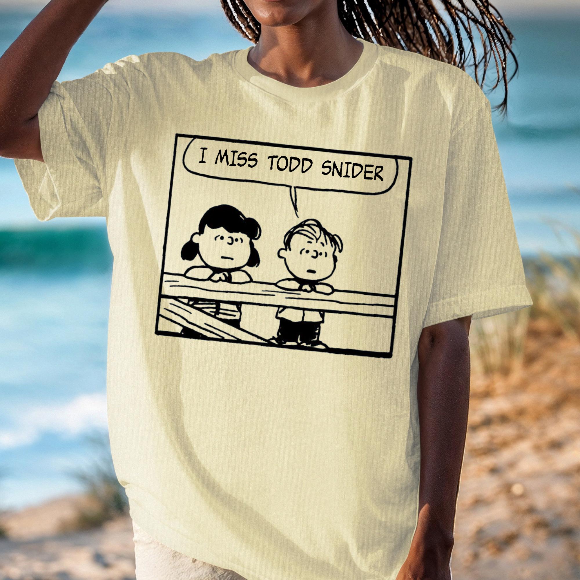 Peanuts x Todd Snider Inspired T-Shirt – I Miss Todd Snider Americana Music Tee