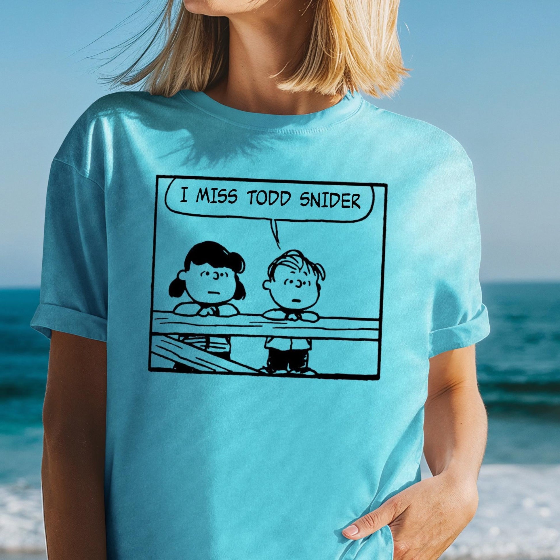 Peanuts x Todd Snider Inspired T-Shirt – I Miss Todd Snider Americana Music Tee