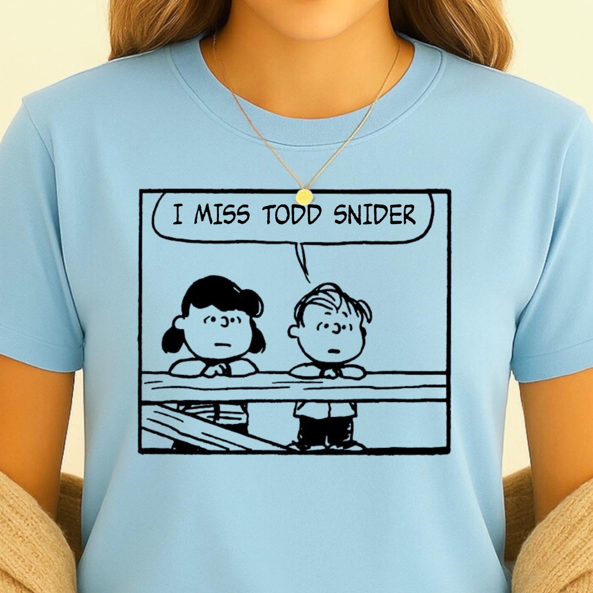 Peanuts x Todd Snider Inspired T-Shirt – I Miss Todd Snider Americana Music Tee