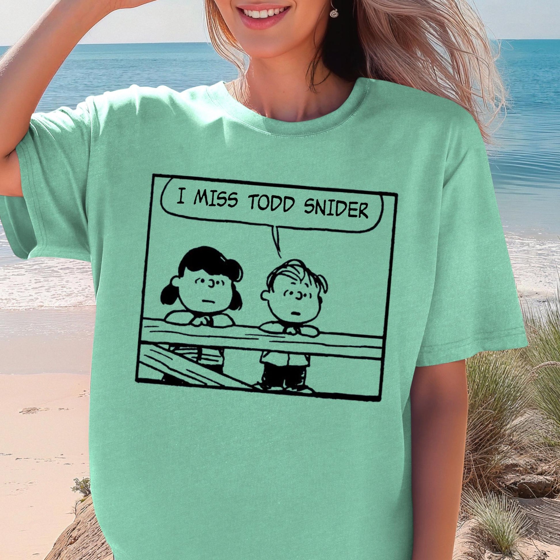 Peanuts x Todd Snider Inspired T-Shirt – I Miss Todd Snider Americana Music Tee