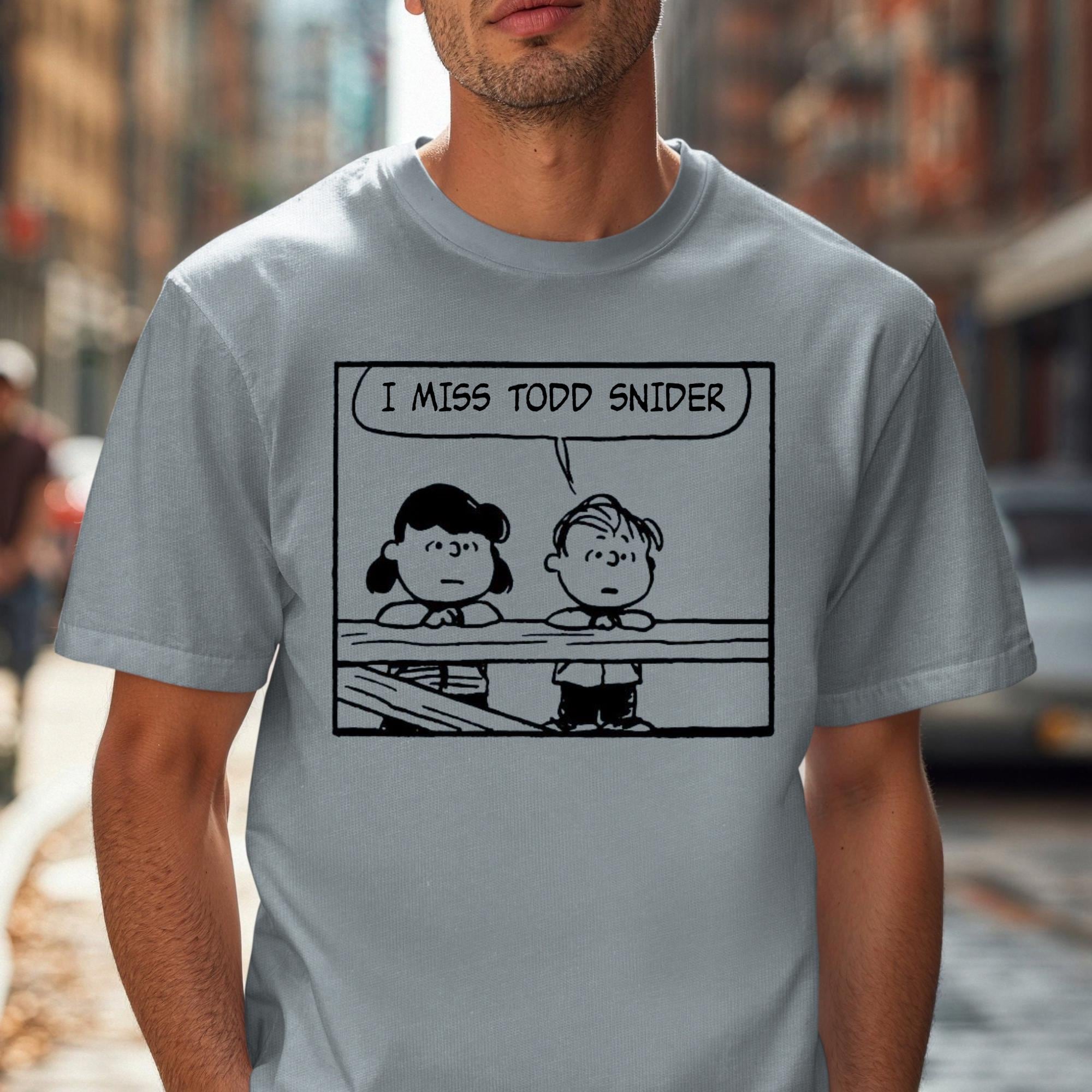 Peanuts x Todd Snider Inspired T-Shirt – I Miss Todd Snider Americana Music Tee