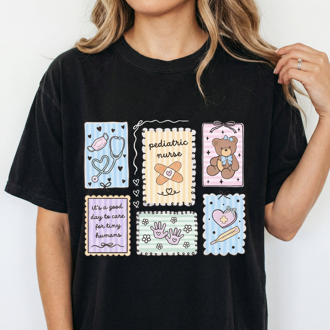 Pediatric Nurse Coquette Shirt – Cute PEDS Nurse Graphic Tee