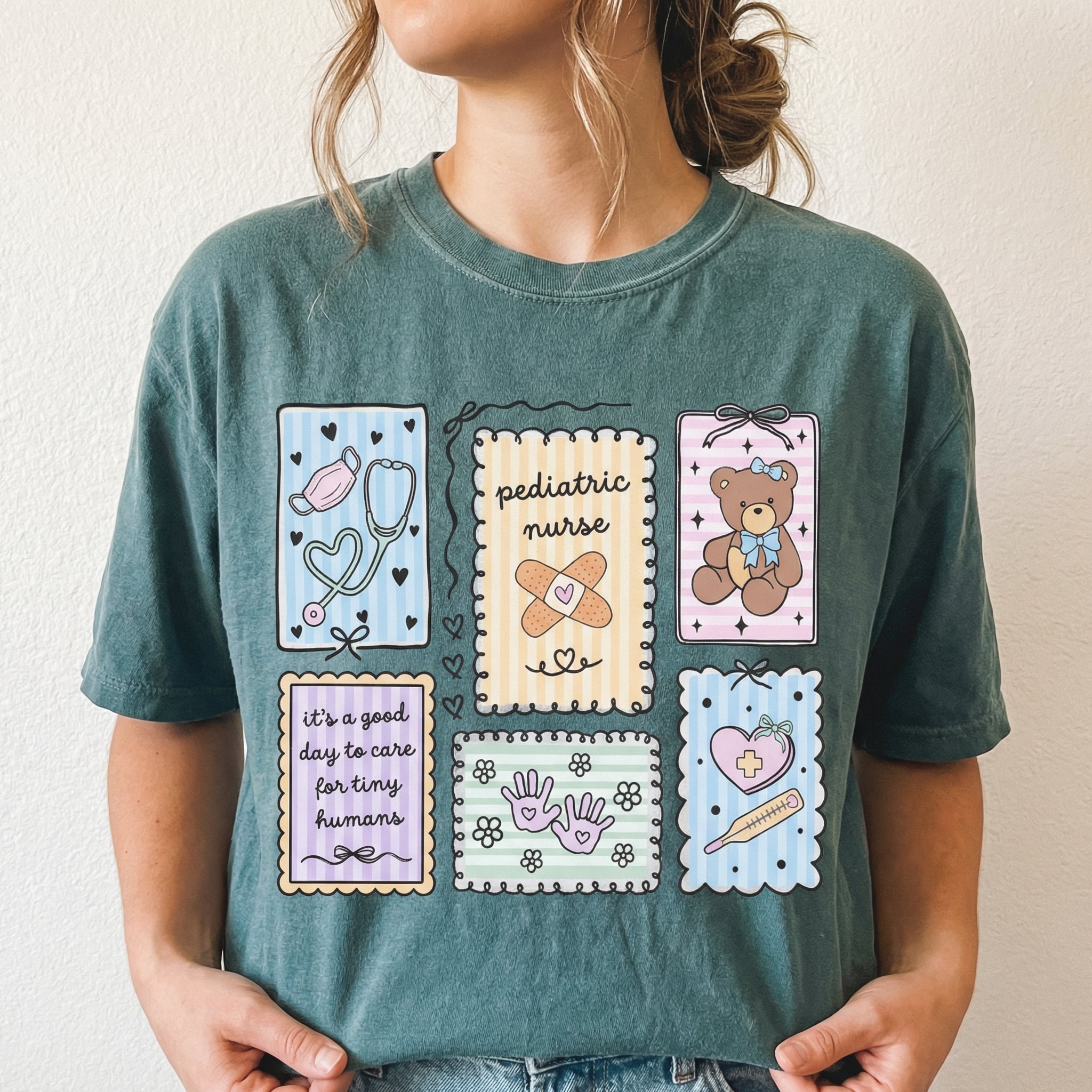 Pediatric Nurse Coquette Shirt – Cute PEDS Nurse Graphic Tee
