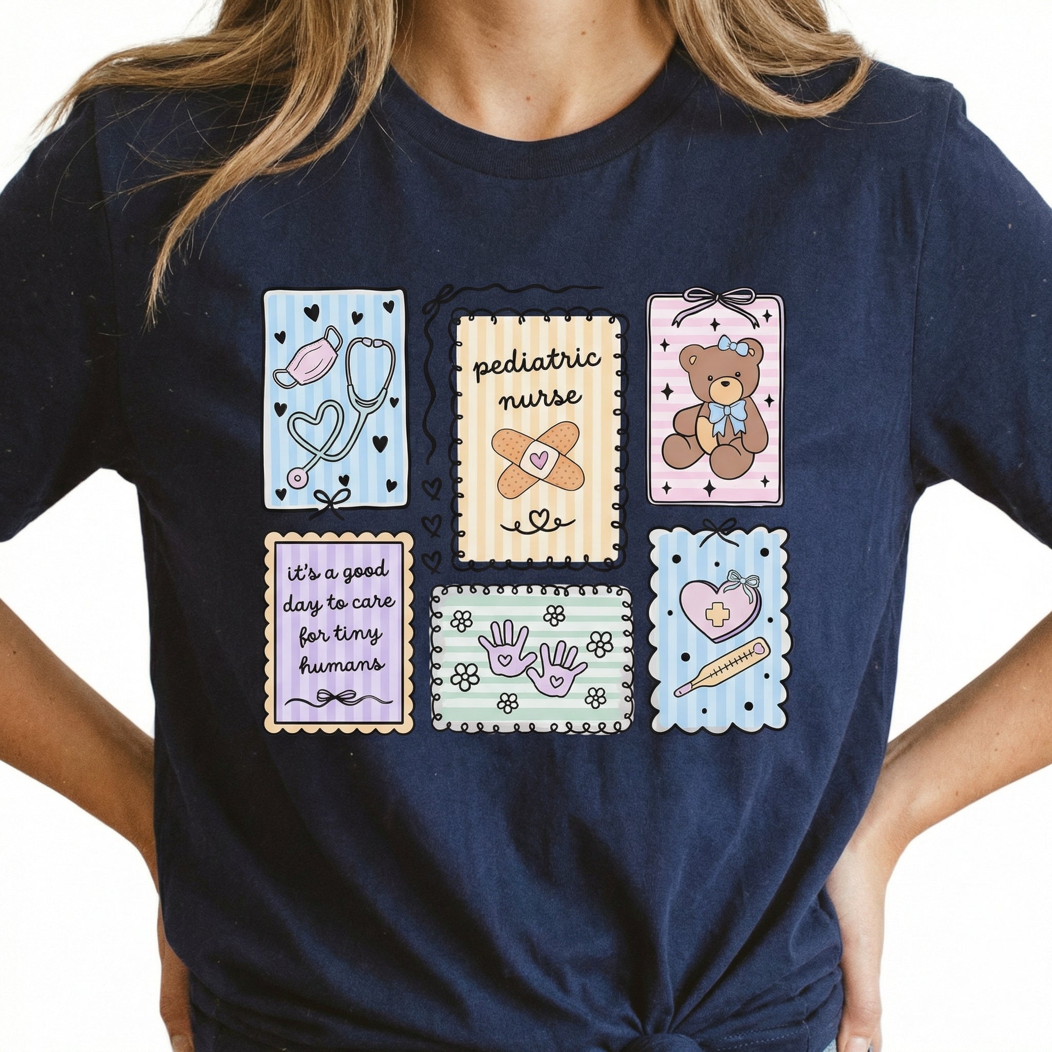 Pediatric Nurse Coquette Shirt – Cute PEDS Nurse Graphic Tee