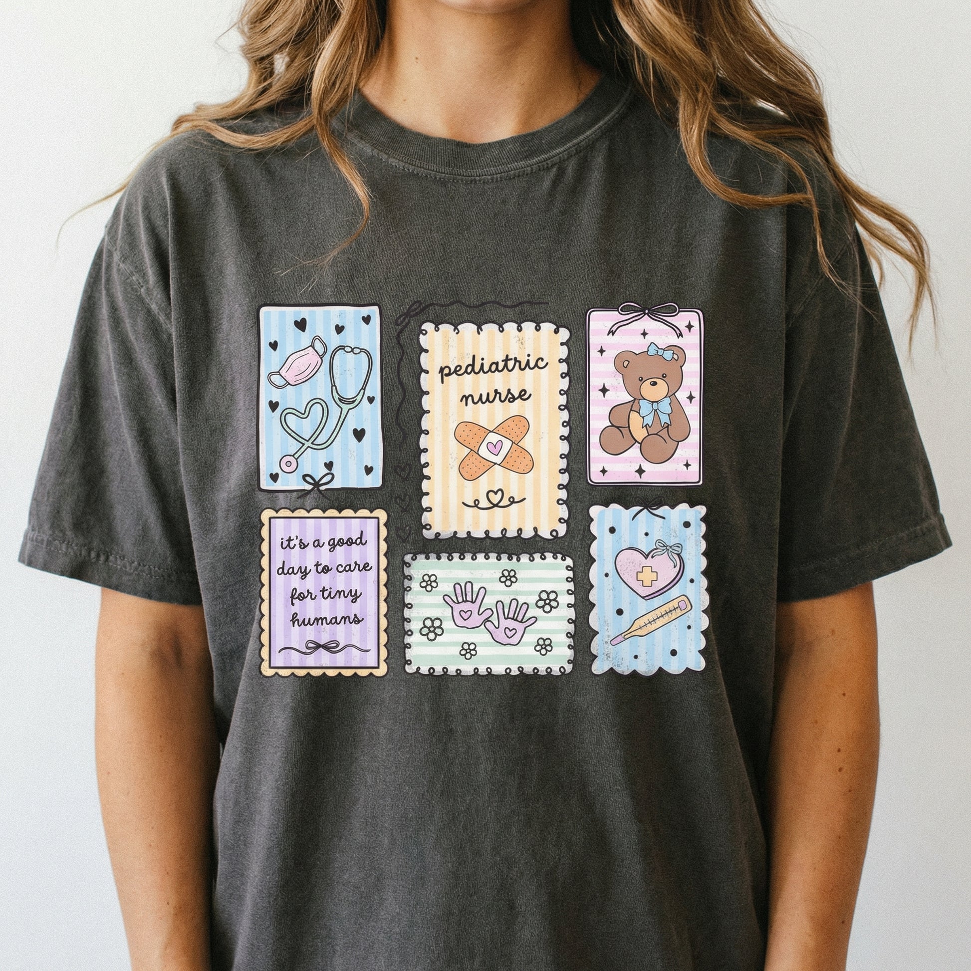 Pediatric Nurse Coquette Shirt – Cute PEDS Nurse Graphic Tee