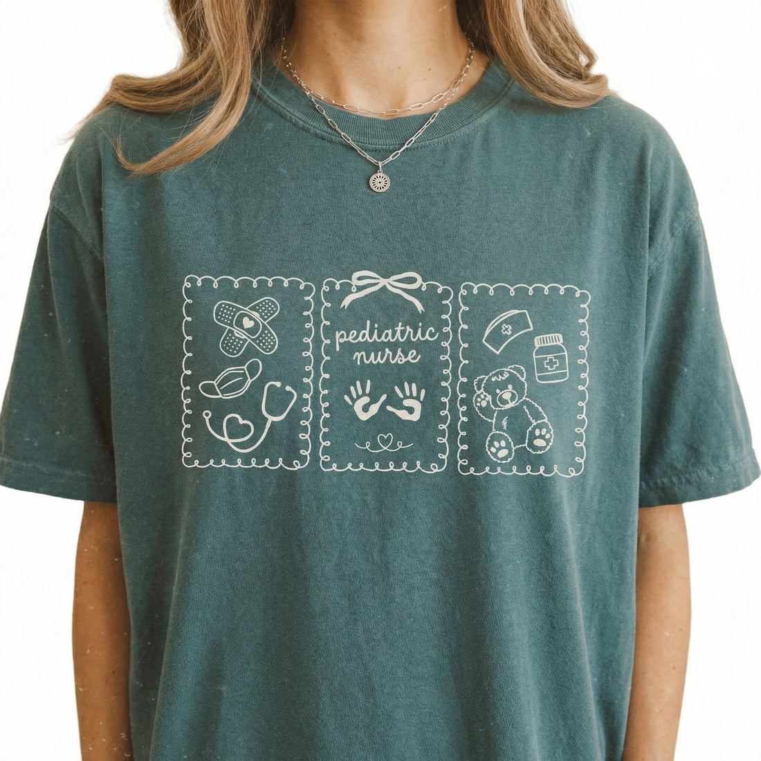 Pediatric Nurse Graphic Shirt – Cute PICU Bear Crewneck – Nurse Gift