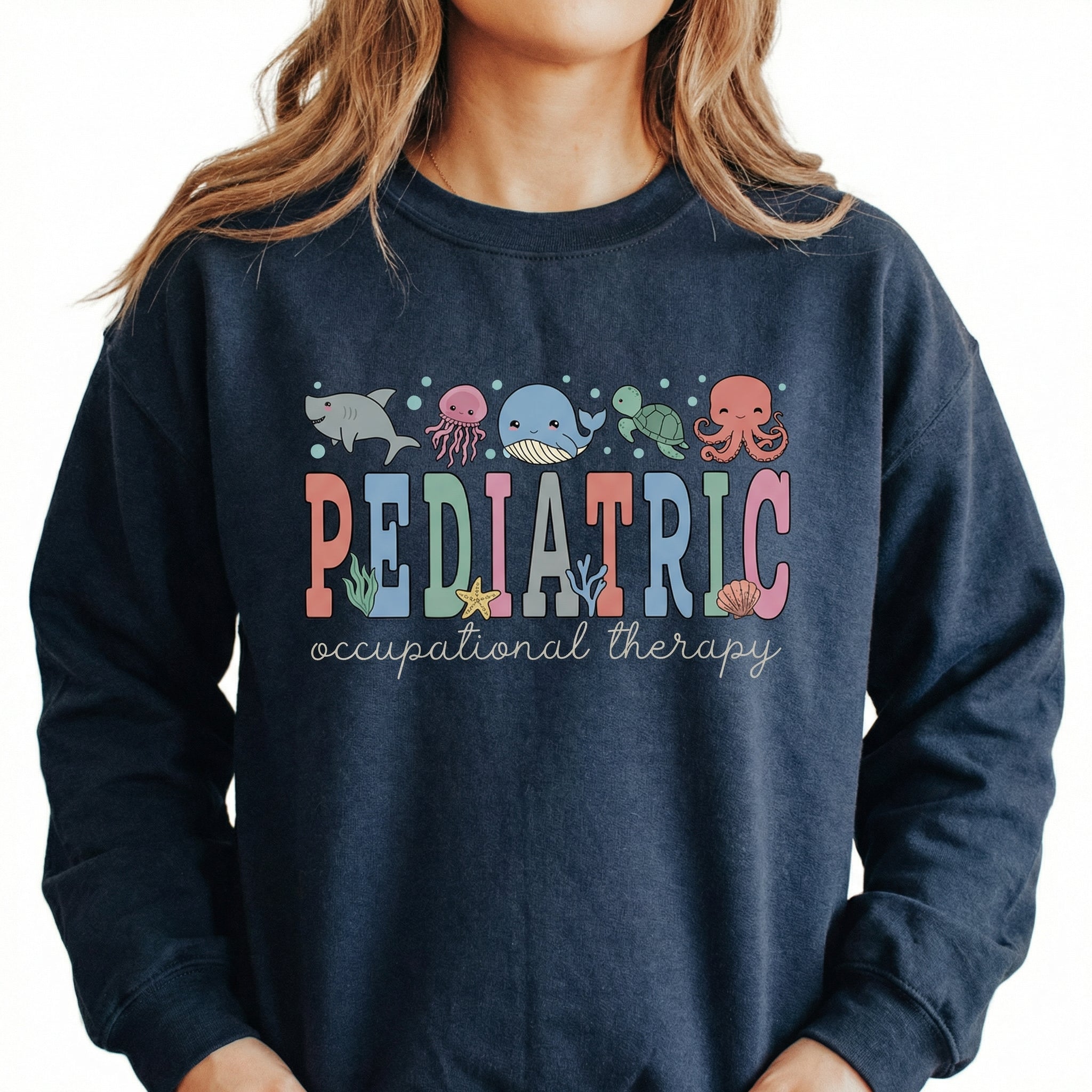 Pediatric Occupational Therapist Shirt – PEDS OT Ocean Animal Graphic Tee