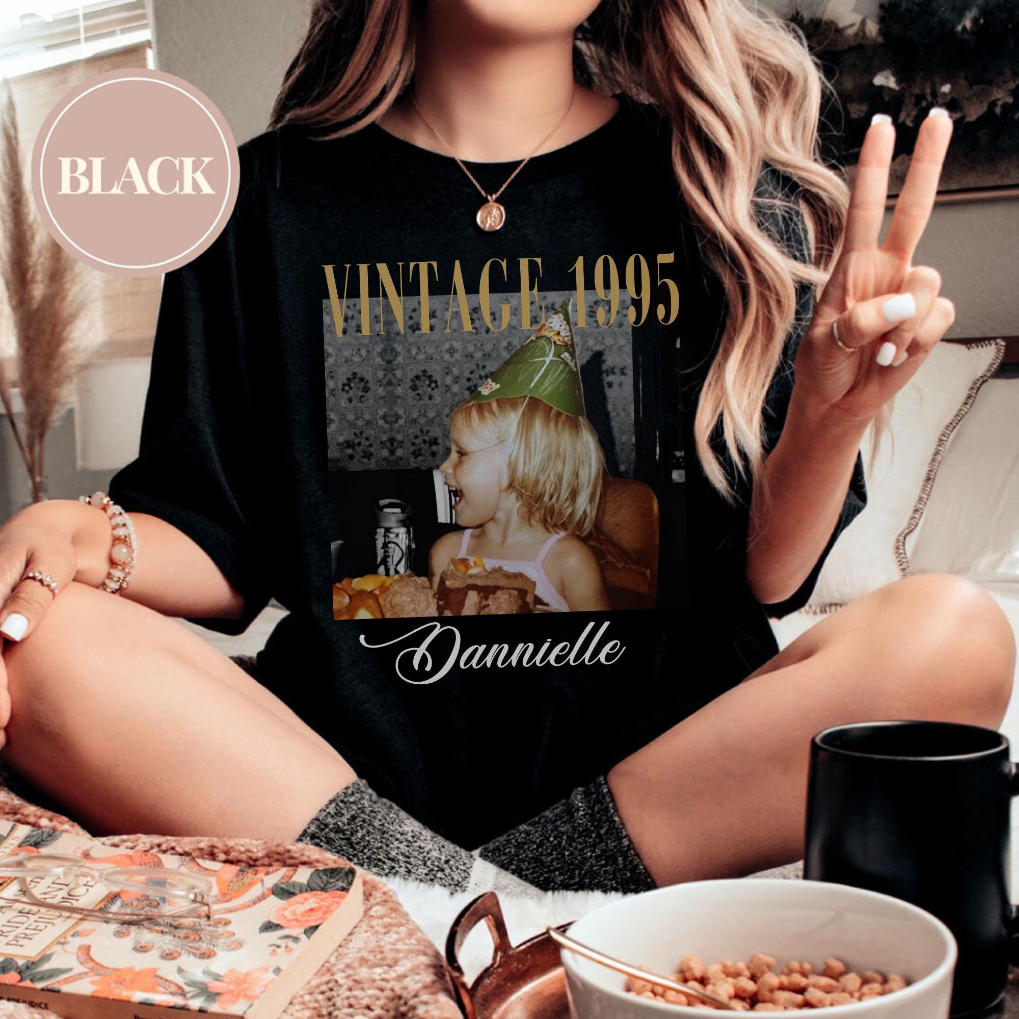 Personalized 30th Birthday Shirt, Custom Photo Vintage Tee, 30th & 40th Birthday Gift, Est. 1995 Shirt