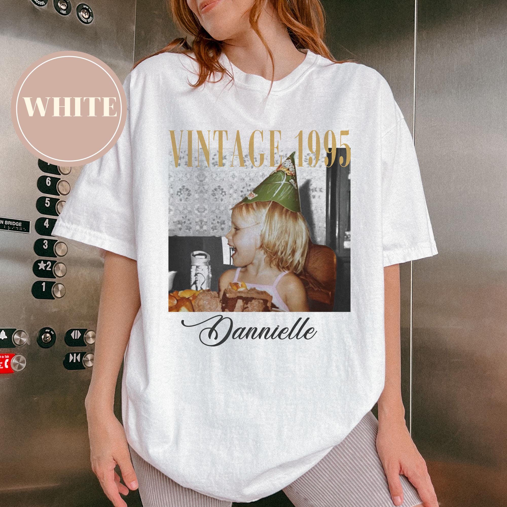 Personalized 30th Birthday Shirt, Custom Photo Vintage Tee, 30th & 40th Birthday Gift, Est. 1995 Shirt