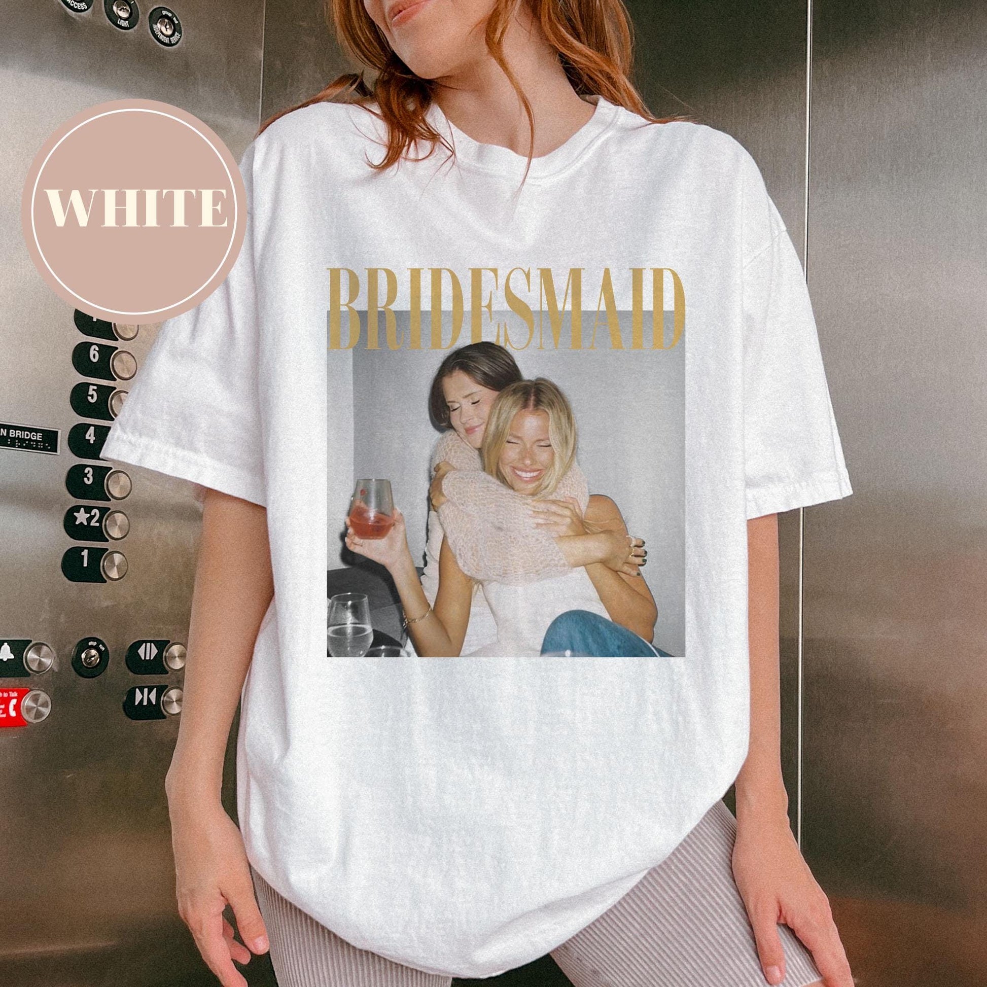 Personalized Bachelorette Shirt with Custom Photo, Bridesmaid Tee, Team Bride Outfit, Bridal Shower Gift