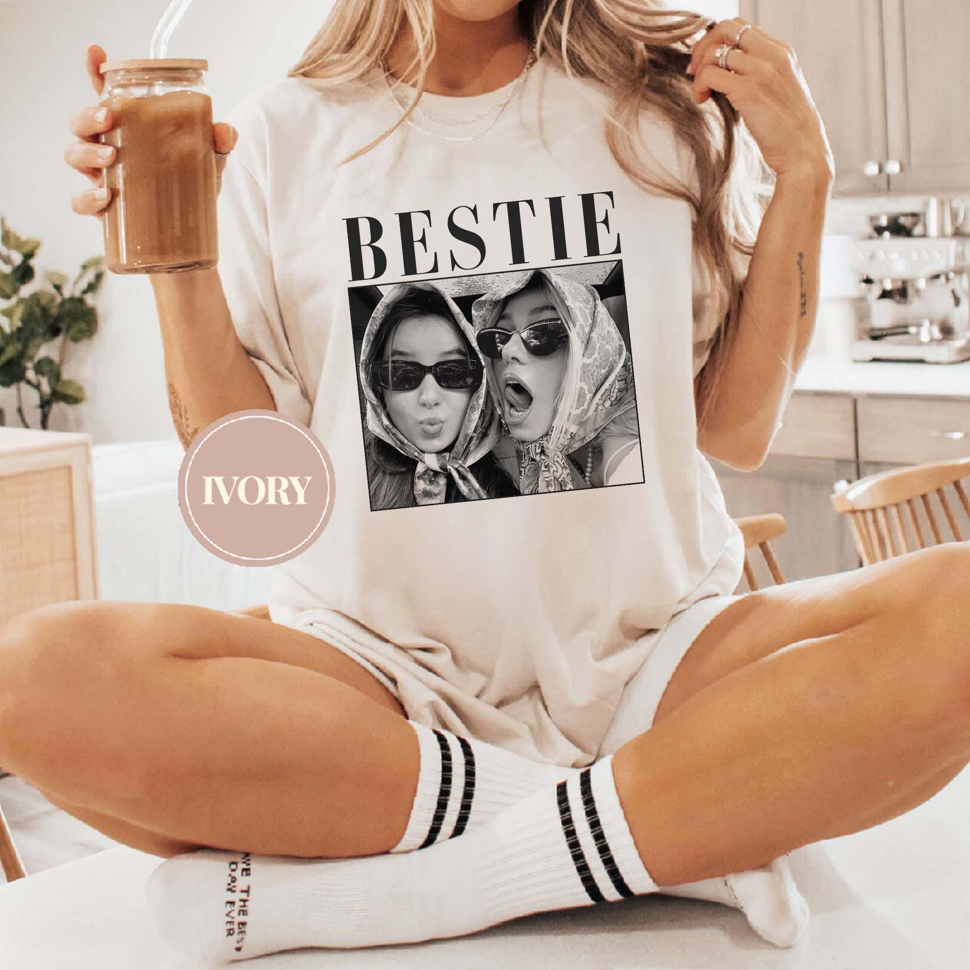 Personalized Bestie Shirt with Custom Photo, Best Friend Tee, Friendship Gift, BFF Birthday Gift Idea