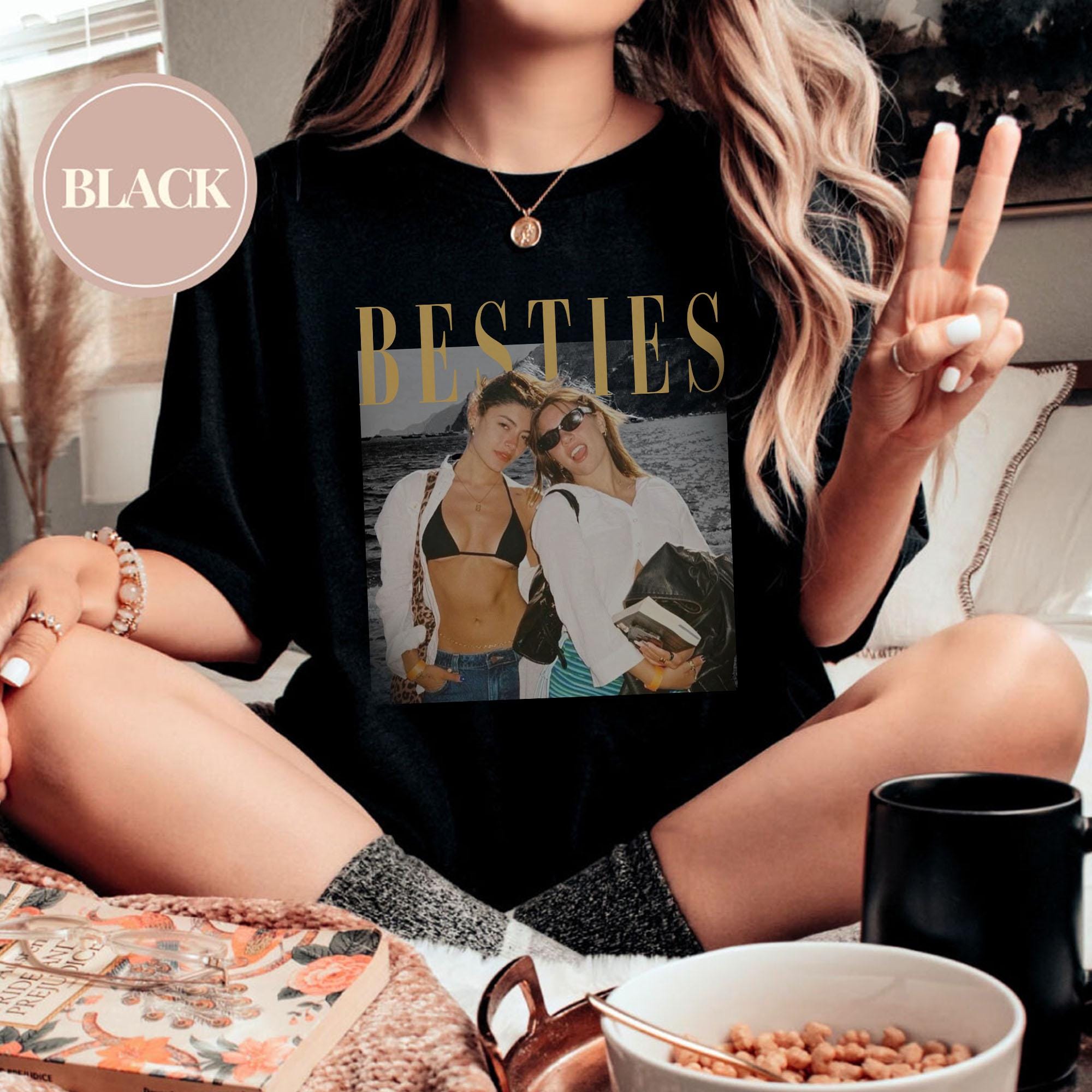 Custom Photo Besties Shirt, Personalized Best Friend Tee, Cute Friendship Gift, BFF Birthday Idea