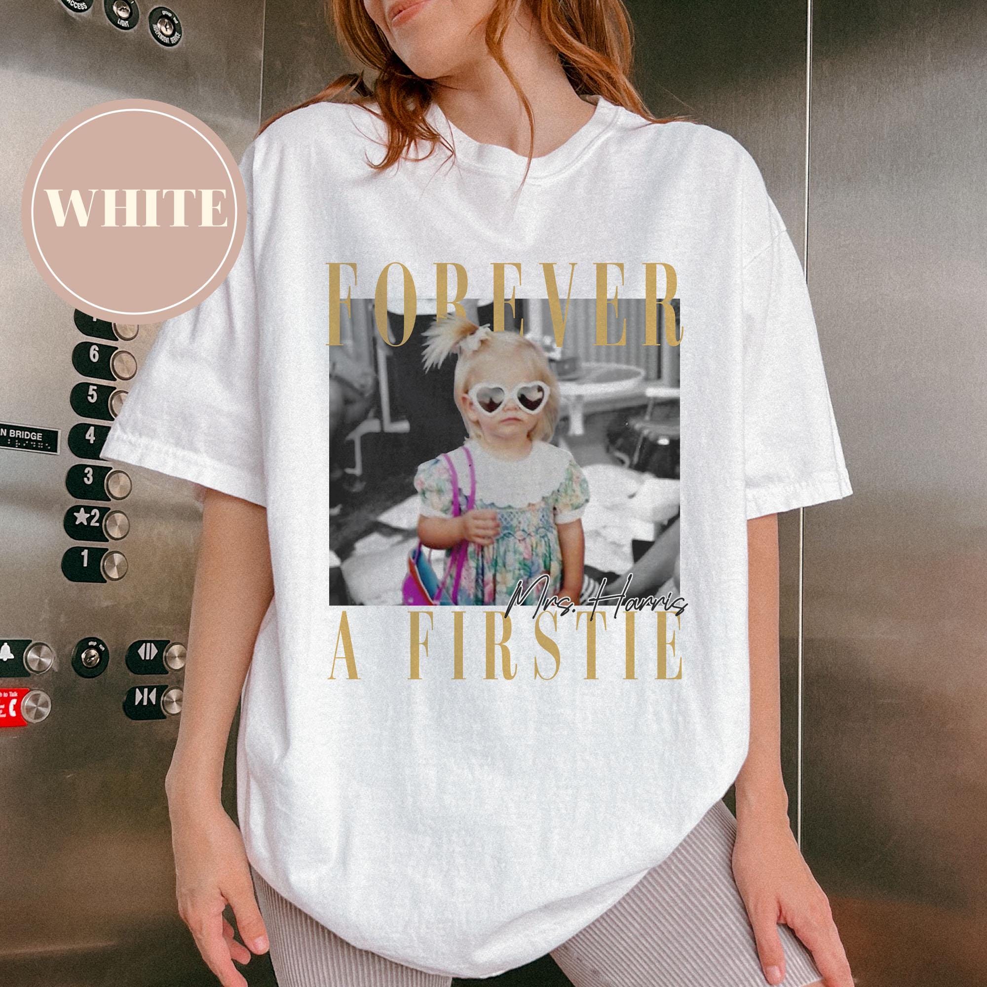 Personalized Forever a Firstie Shirt, Custom Photo First Grade Teacher Tee, 1st Grade Teacher Gift