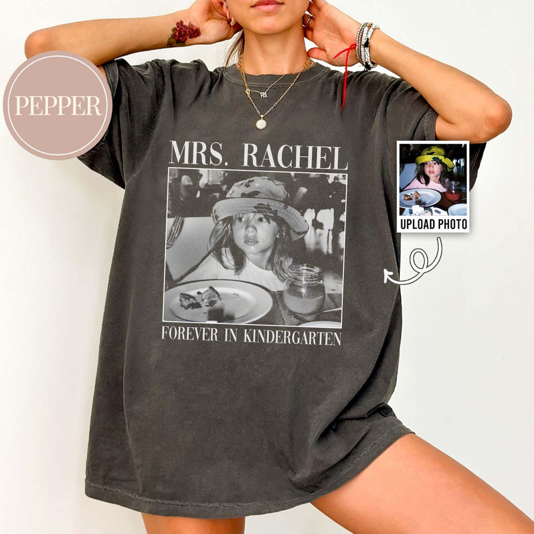 Personalized Forever in Kindergarten Shirt, Custom Kindergarten Teacher Tee, K Teacher Gift