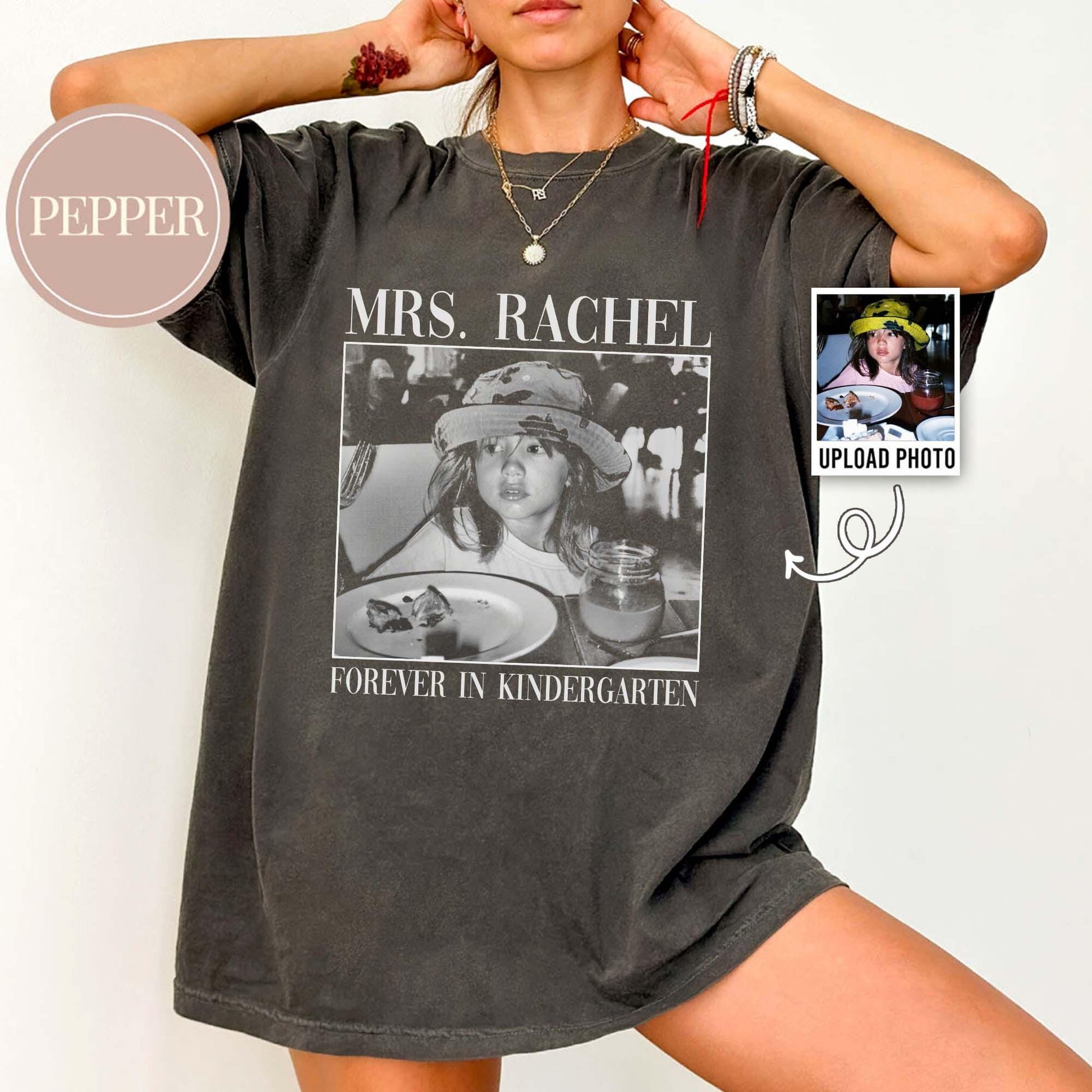 Personalized Forever in Kindergarten Shirt, Custom Kindergarten Teacher Tee, K Teacher Gift