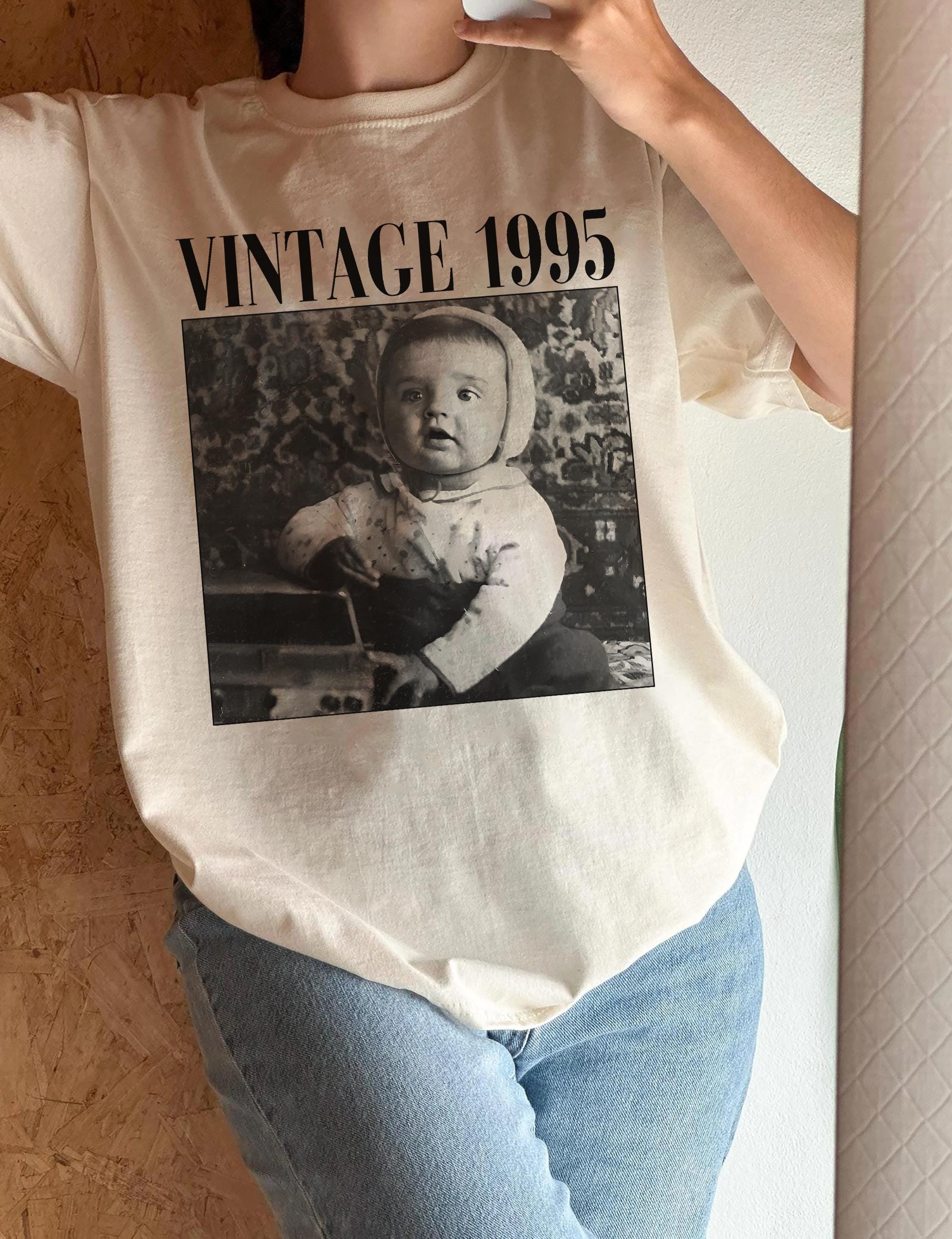 Personalized 30th Birthday Shirt, Custom Photo Vintage 1995 Tee, Unique 30th Birthday Gift