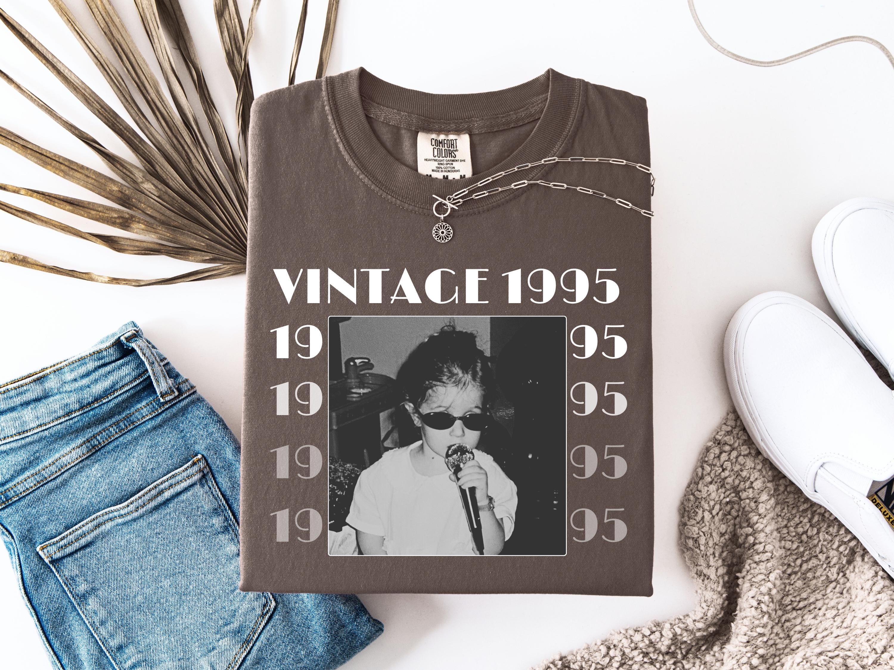 Personalized 30th Birthday Photo Shirt, Custom Vintage 1995 Tee, 30th & 40th Birthday Gift, Custom Face Shirt