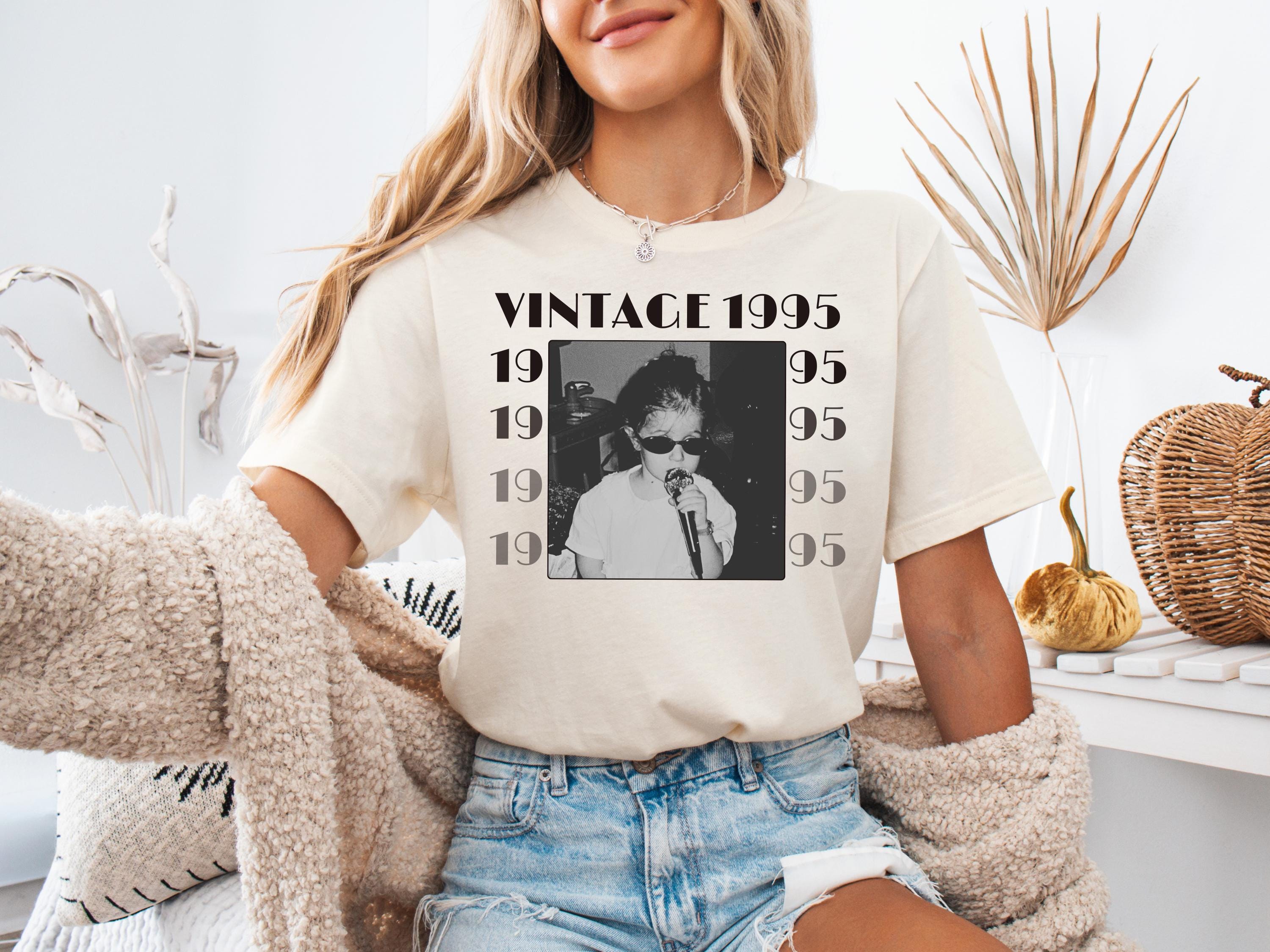Personalized 30th Birthday Photo Shirt, Custom Vintage 1995 Tee, 30th & 40th Birthday Gift, Custom Face Shirt