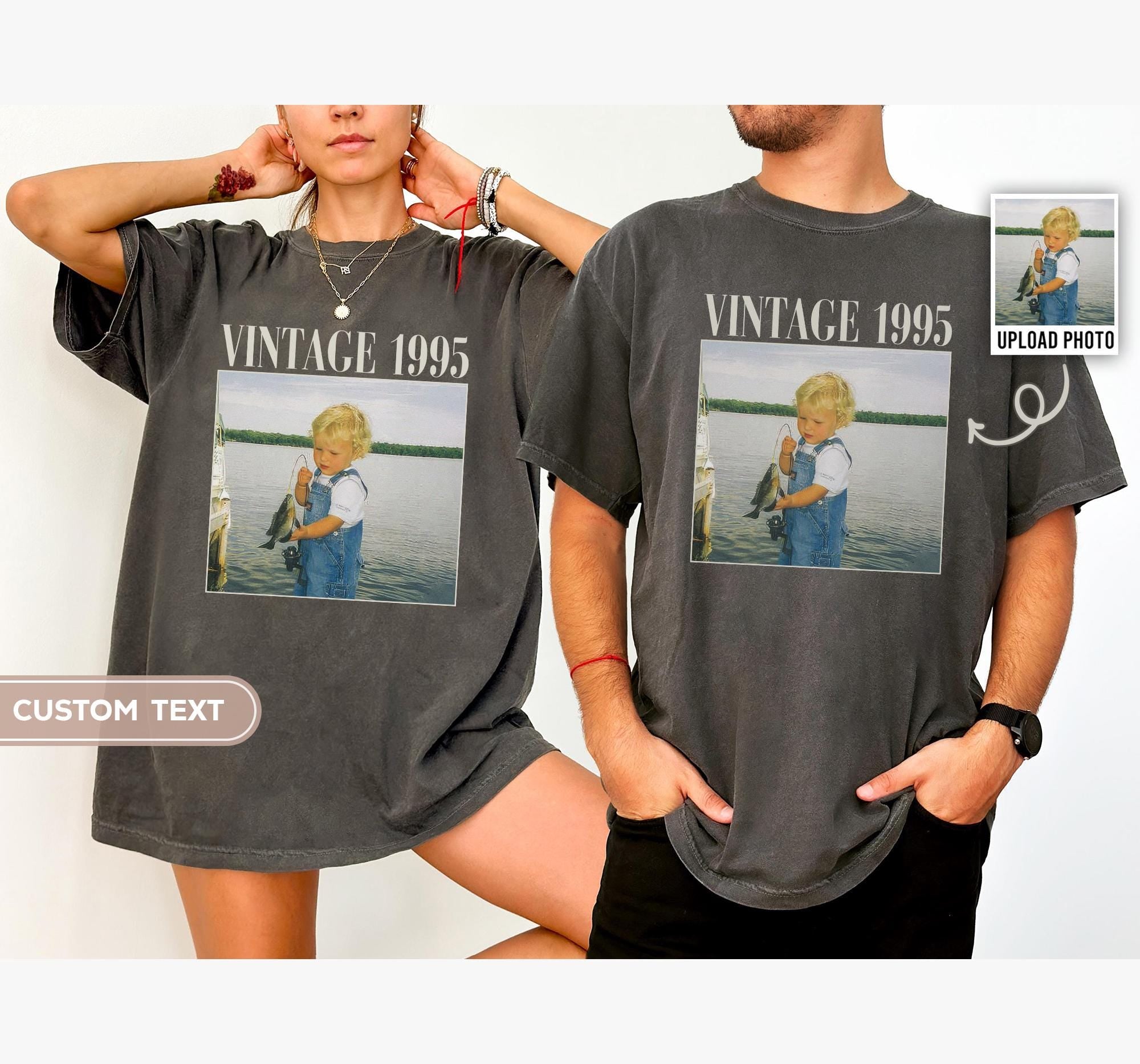 Personalized 30th Birthday Photo Shirt, Custom Unisex Birthday Tee, 30th & 40th Birthday Gift, Vintage Year Shirt