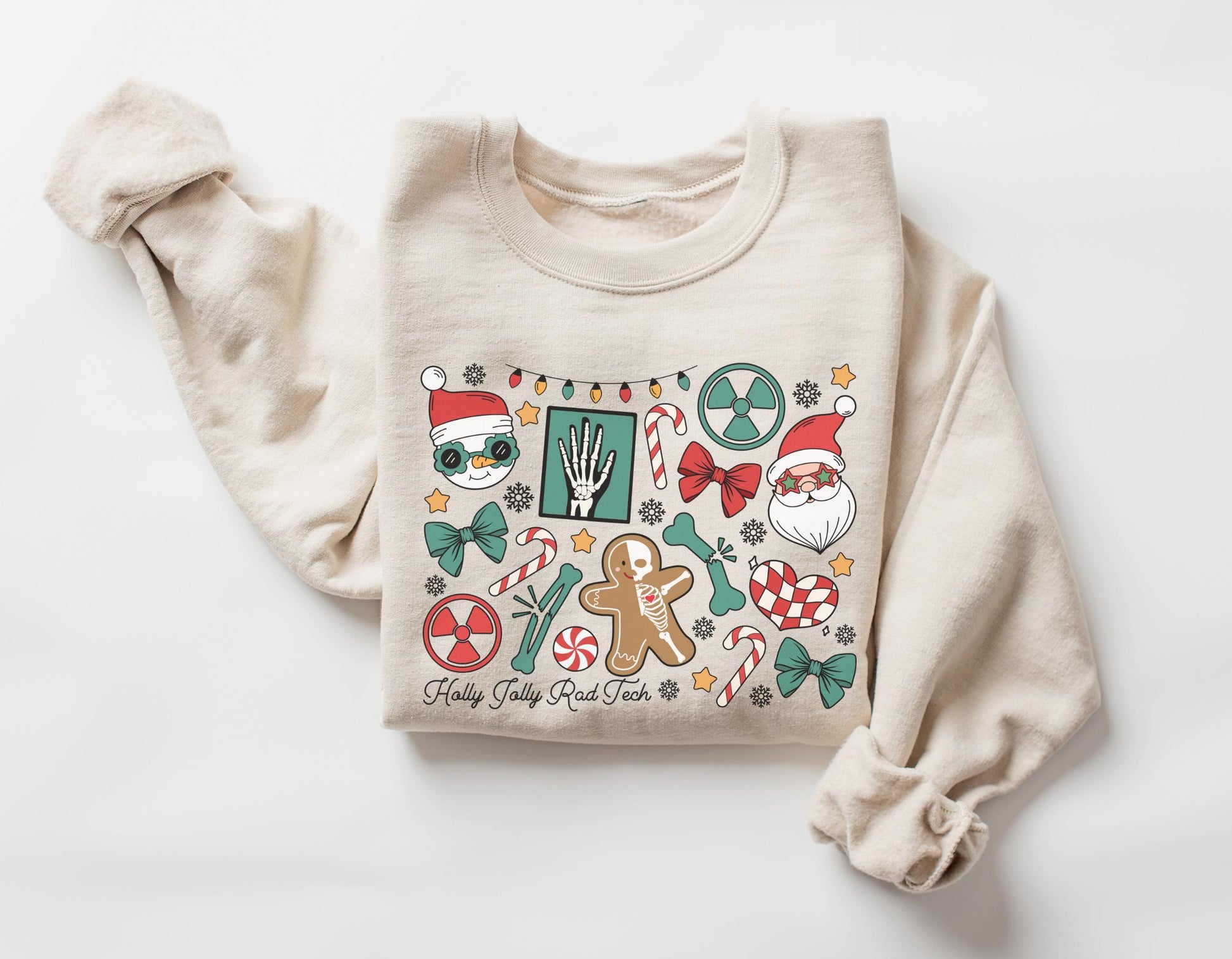 Holly Jolly Radiology Crew Christmas Sweatshirt – RAD Tech Holiday Sweater