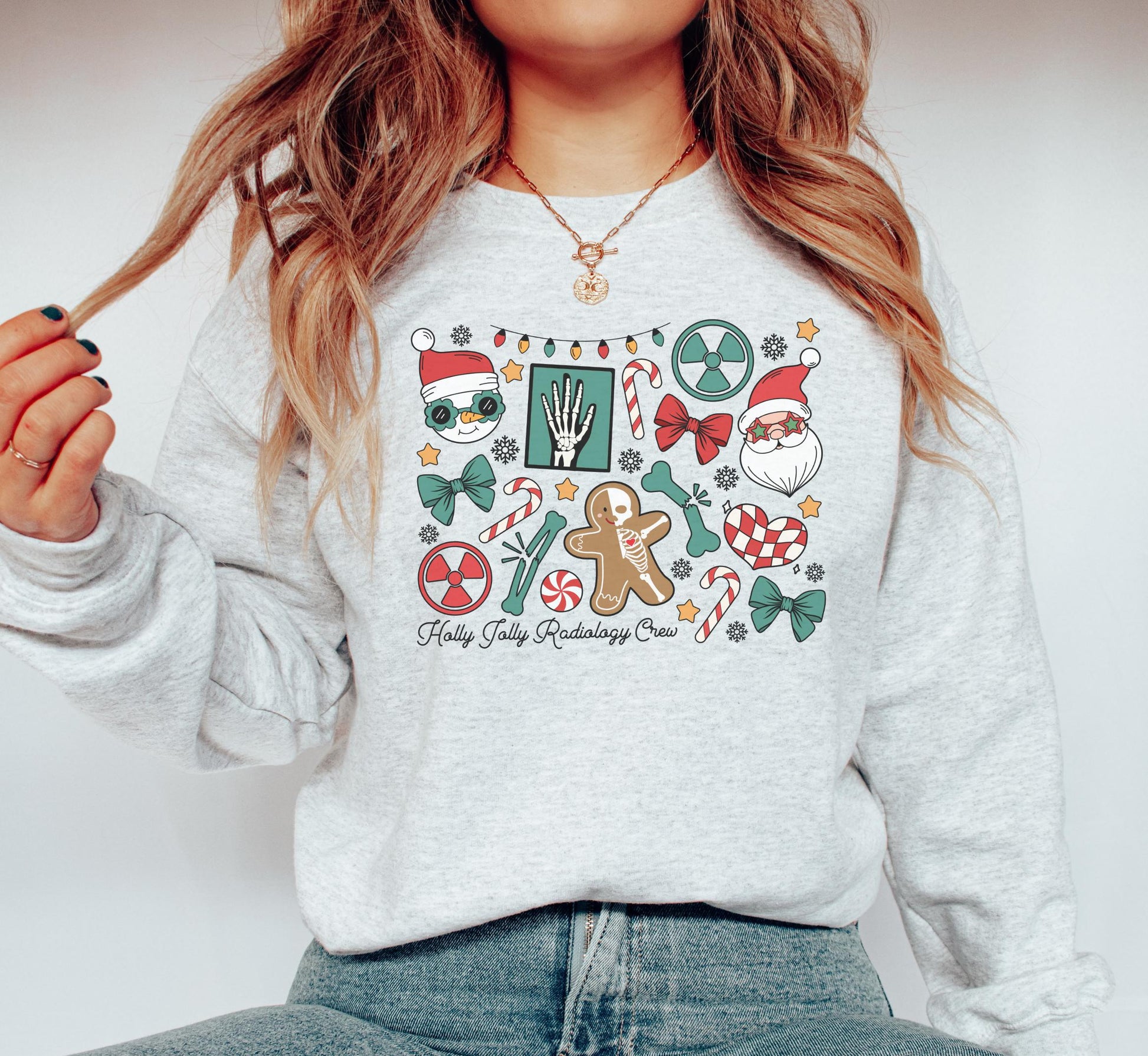 Holly Jolly Radiology Crew Christmas Sweatshirt – RAD Tech Holiday Sweater