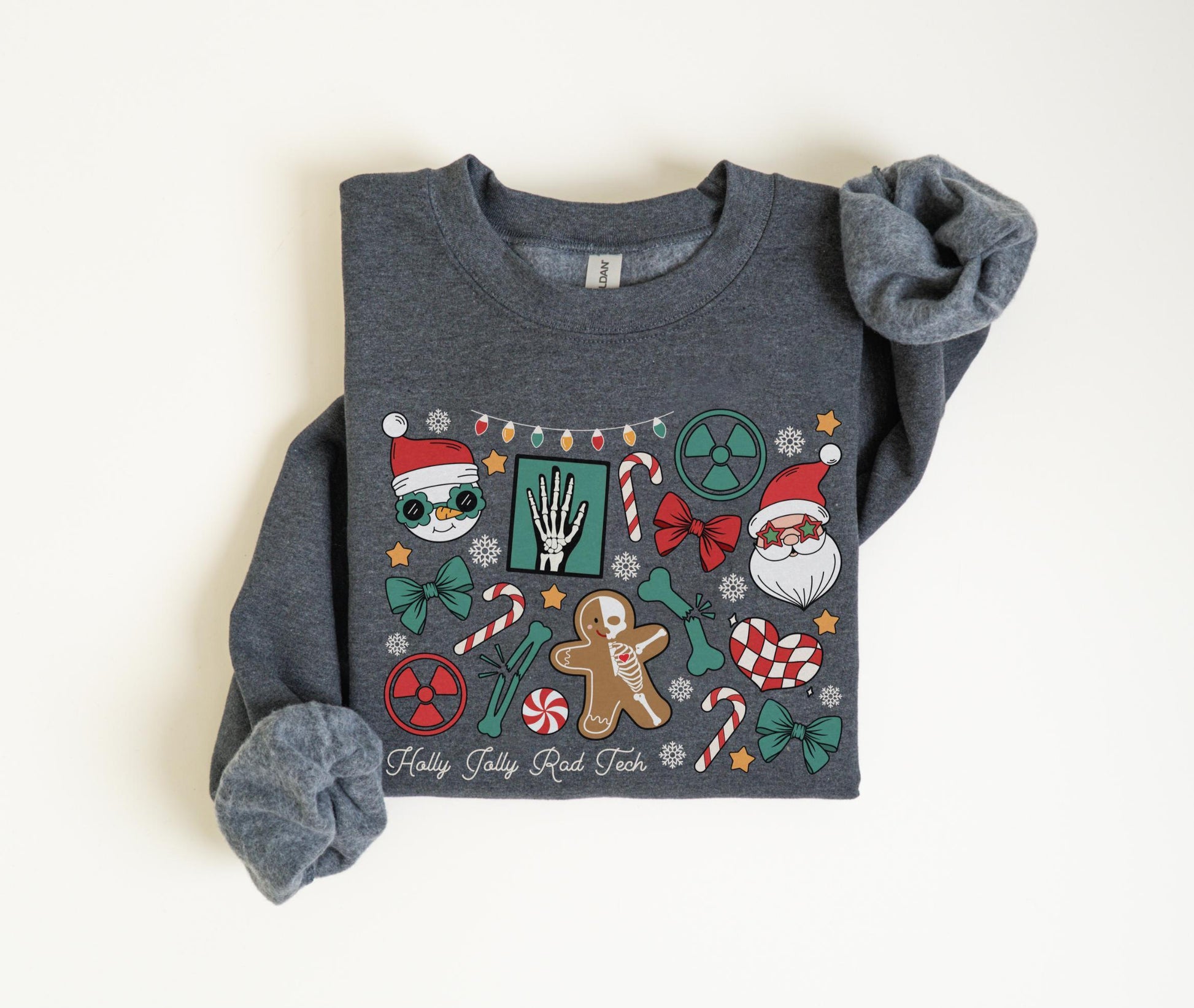 Holly Jolly Radiology Crew Christmas Sweatshirt – RAD Tech Holiday Sweater