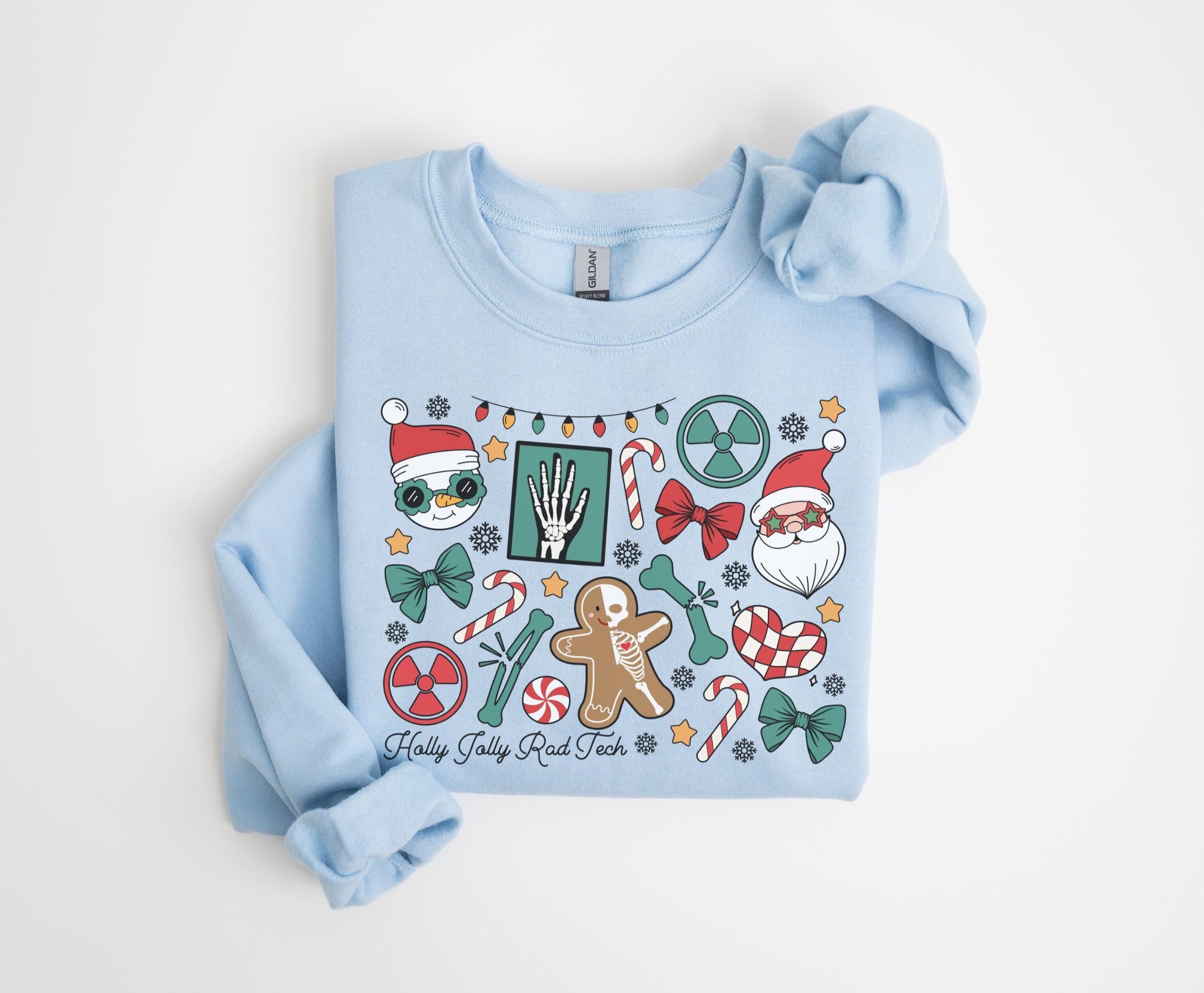 Holly Jolly Radiology Crew Christmas Sweatshirt – RAD Tech Holiday Sweater