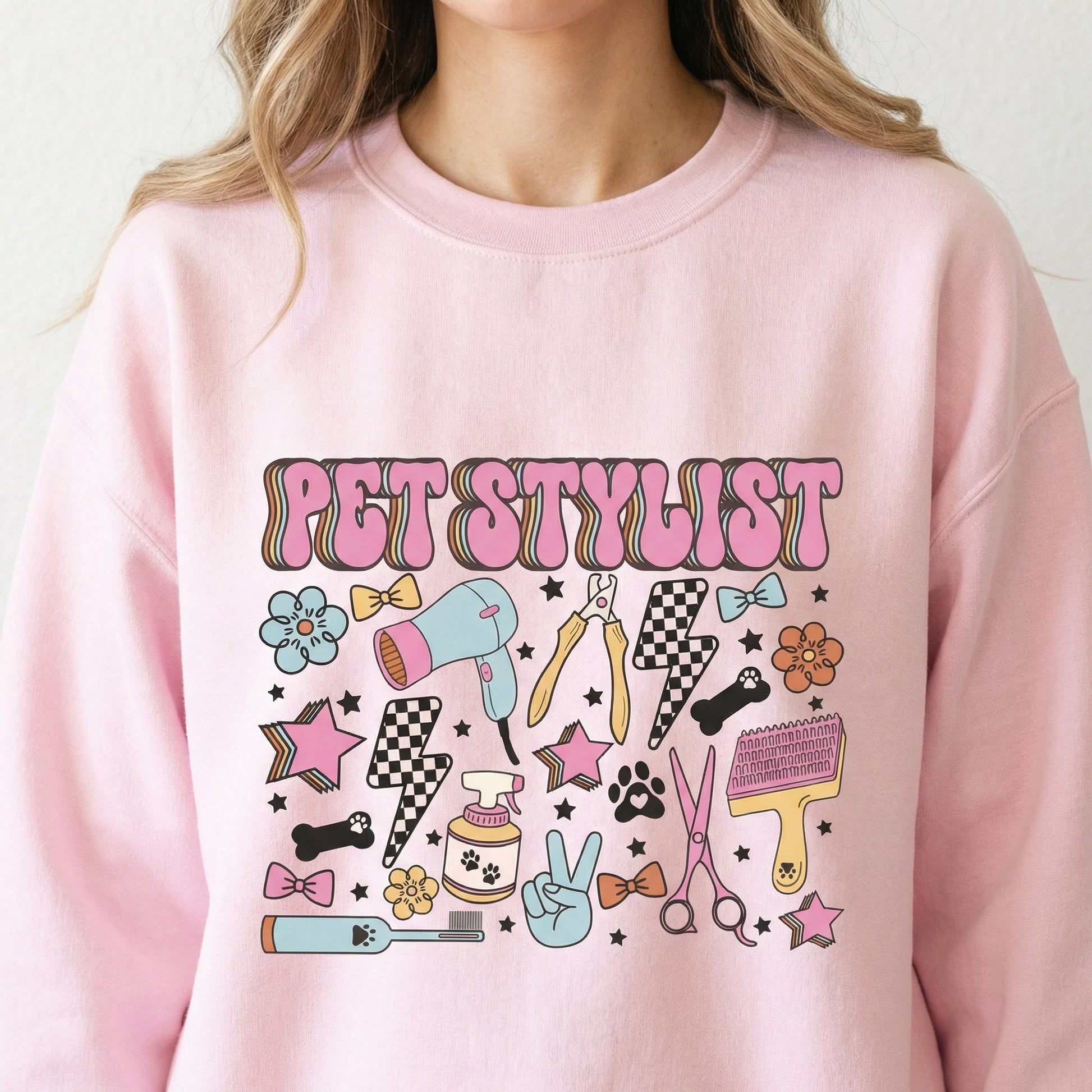 Pet Groomer Shirt – Retro Pet Stylist Graphic Tee