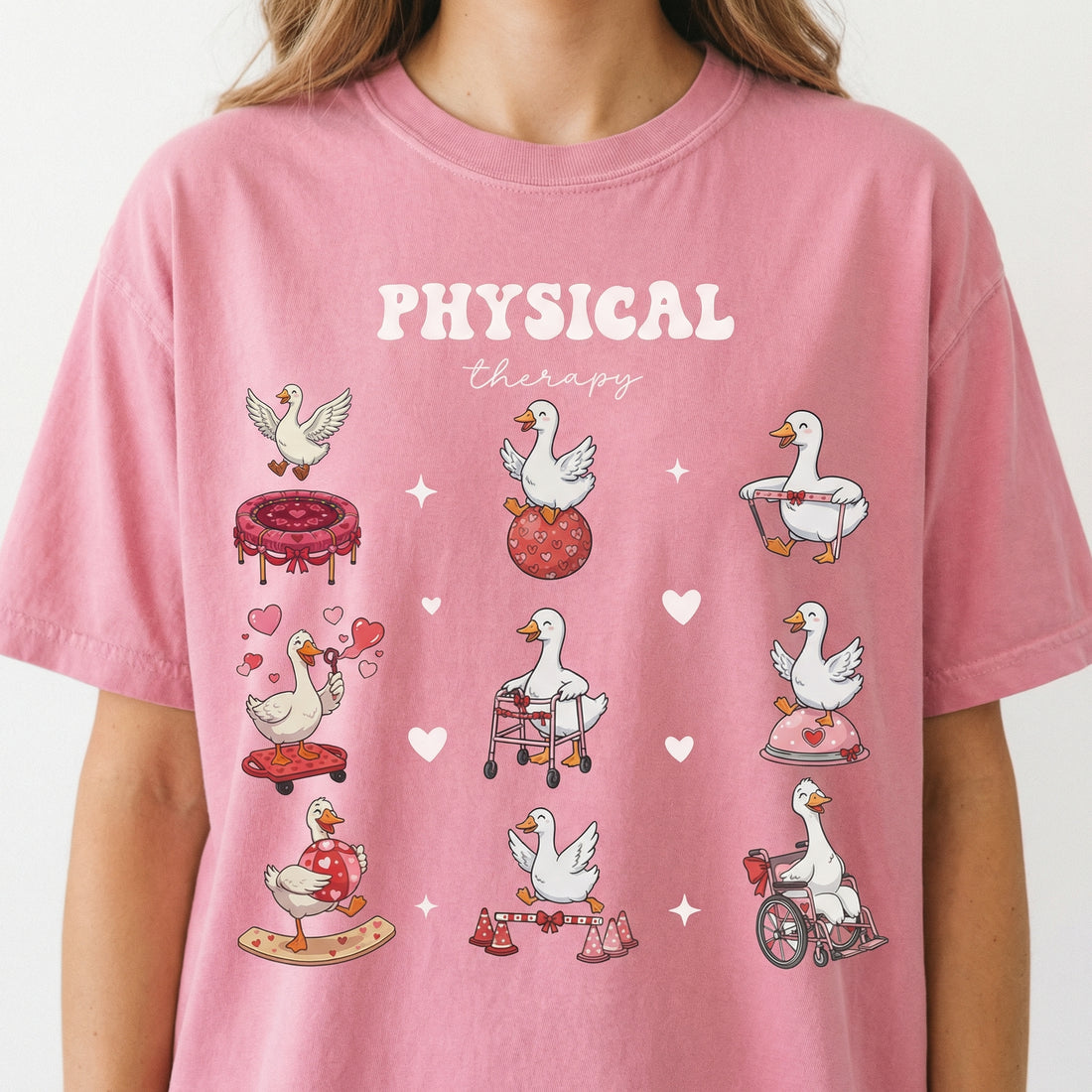 Physical Therapy Valentine T-Shirt – PT Heart Graphic Therapist Tee