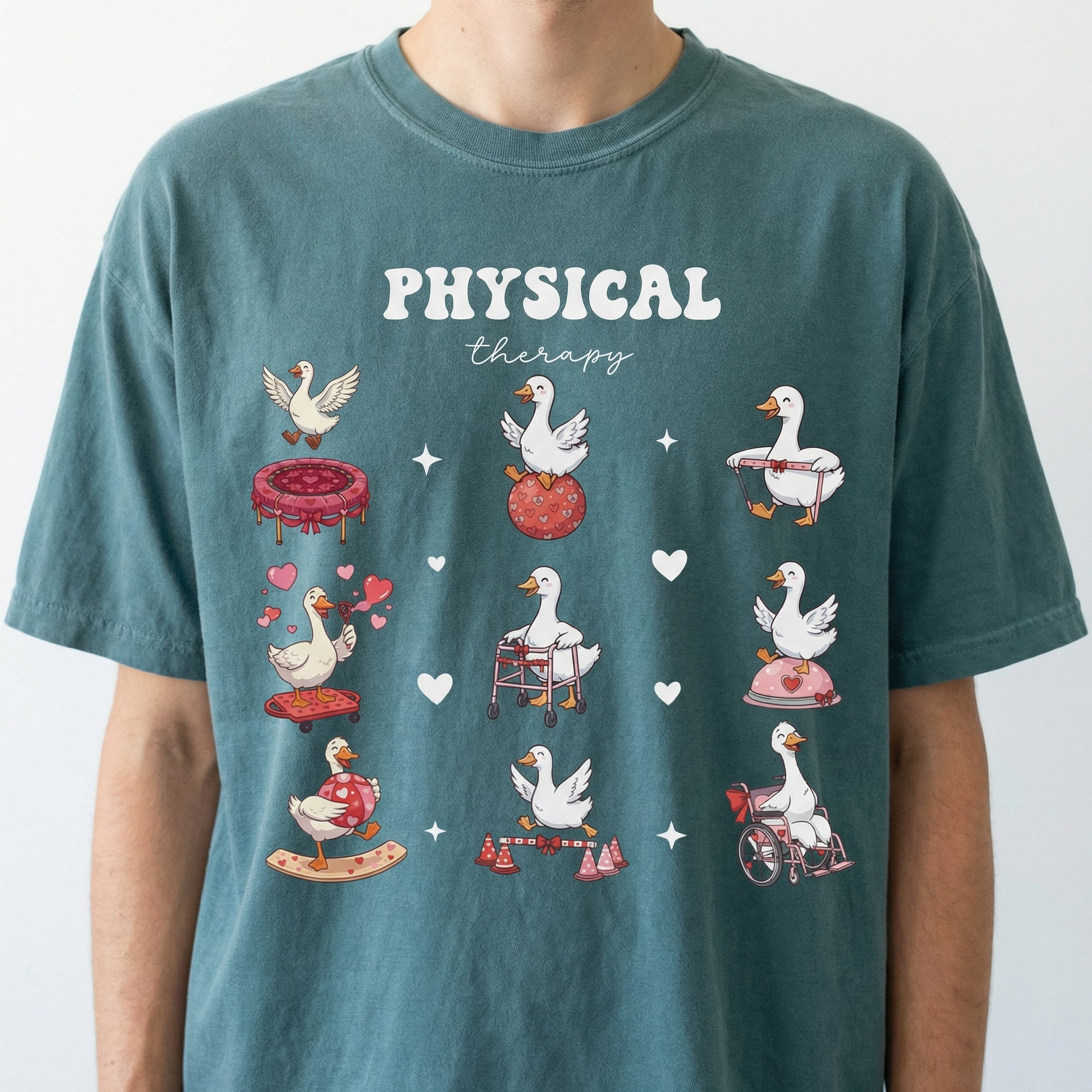 Physical Therapy Valentine T-Shirt – PT Heart Graphic Therapist Tee