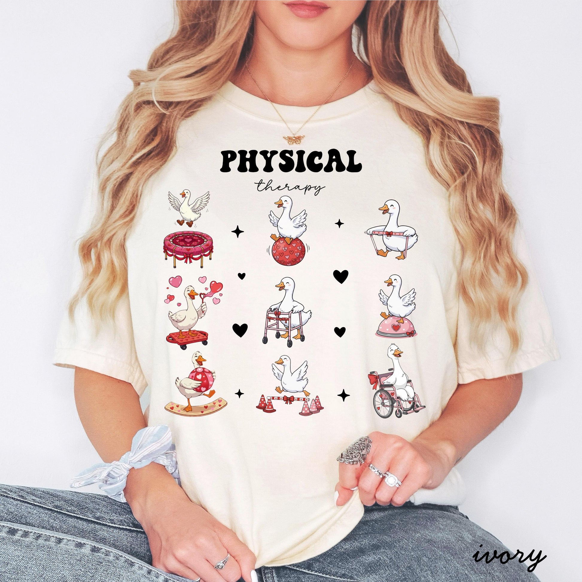 Physical Therapy Valentine T-Shirt – PT Heart Graphic Therapist Tee