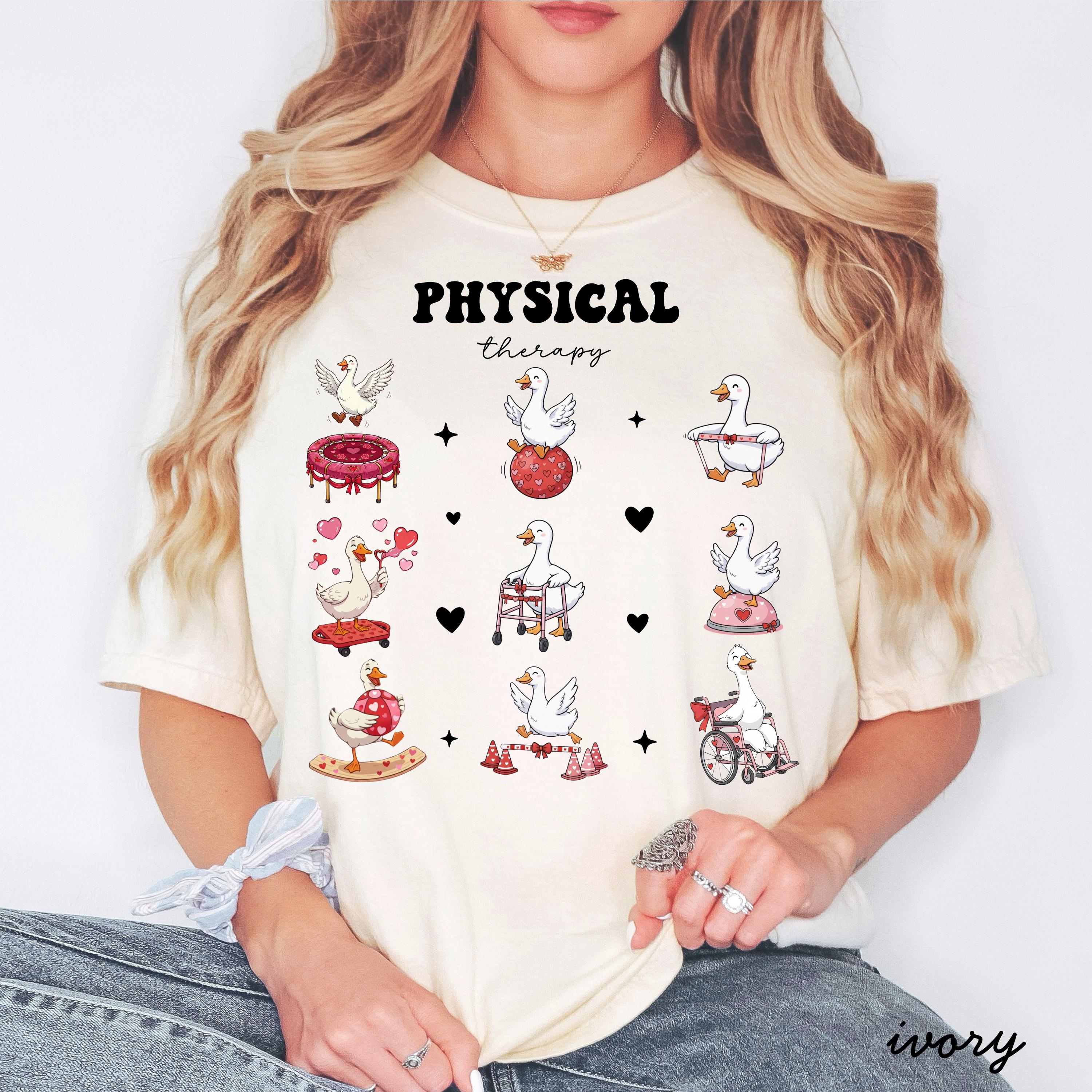 Physical Therapy Valentine T-Shirt – PT Heart Graphic Therapist Tee