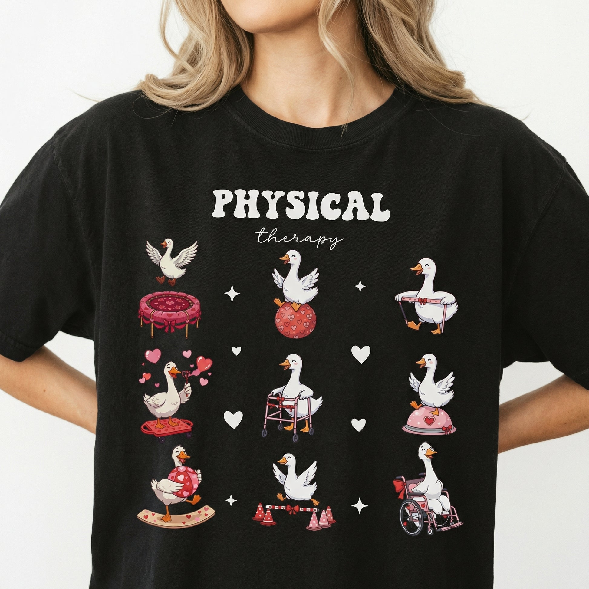 Physical Therapy Valentine T-Shirt – PT Heart Graphic Therapist Tee
