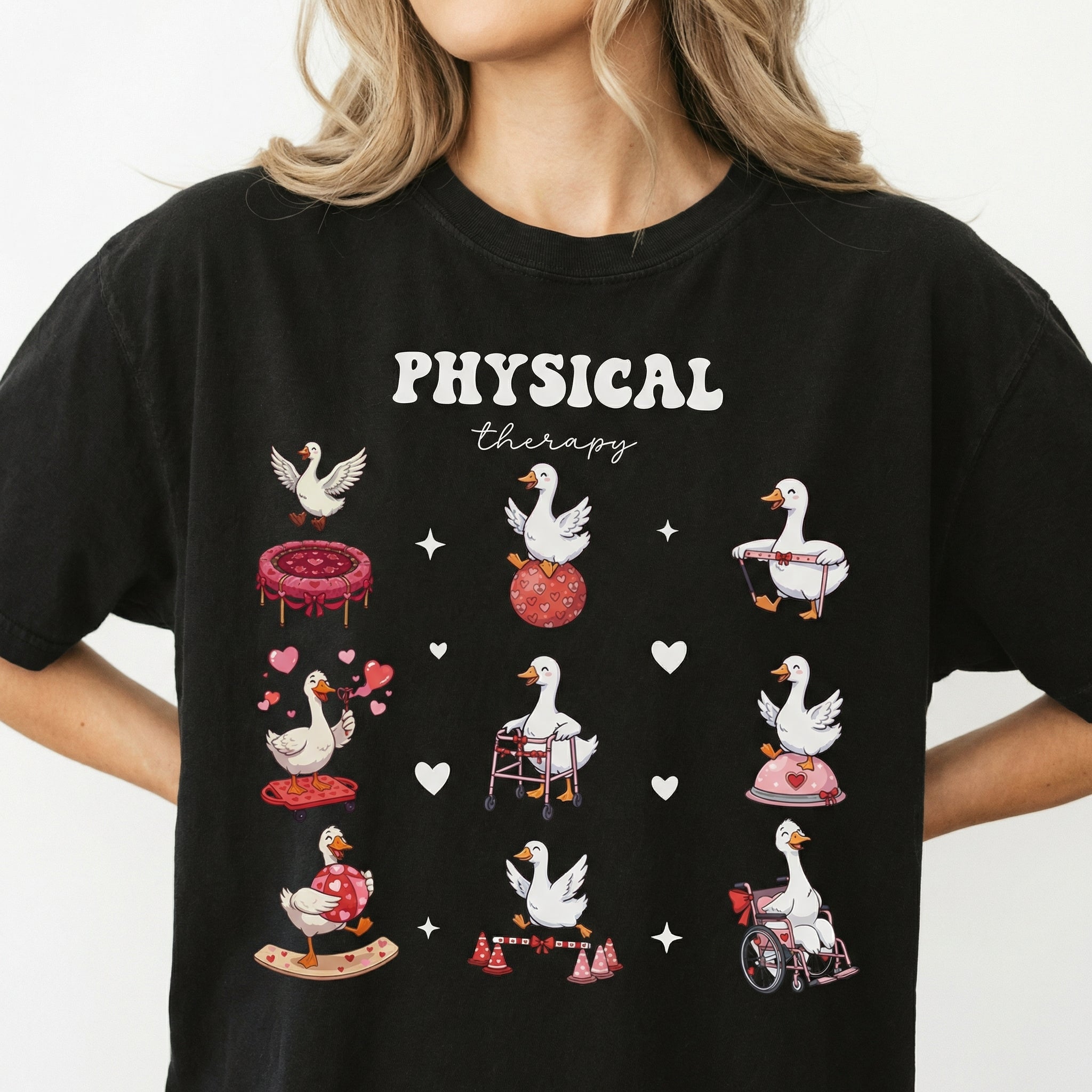 Physical Therapy Valentine T-Shirt – PT Heart Graphic Therapist Tee