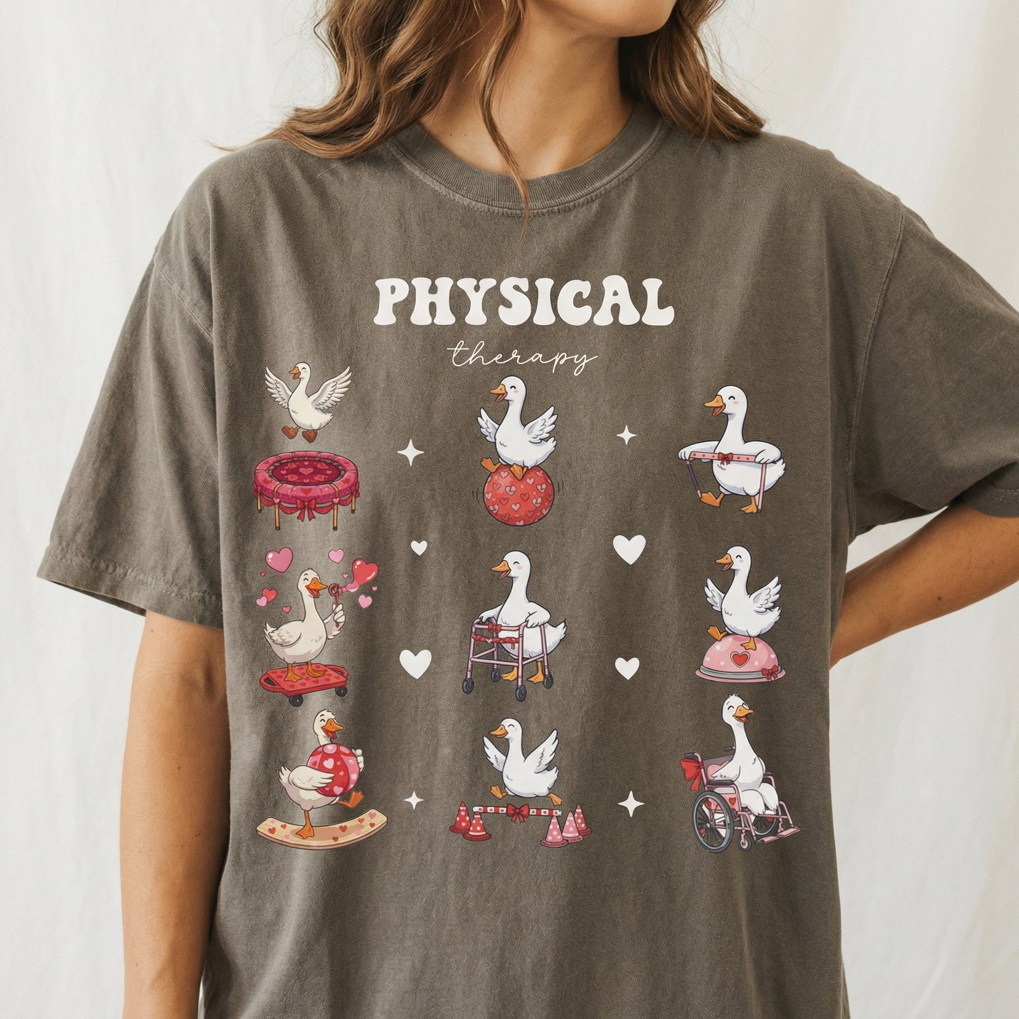 Physical Therapy Valentine T-Shirt – PT Heart Graphic Therapist Tee