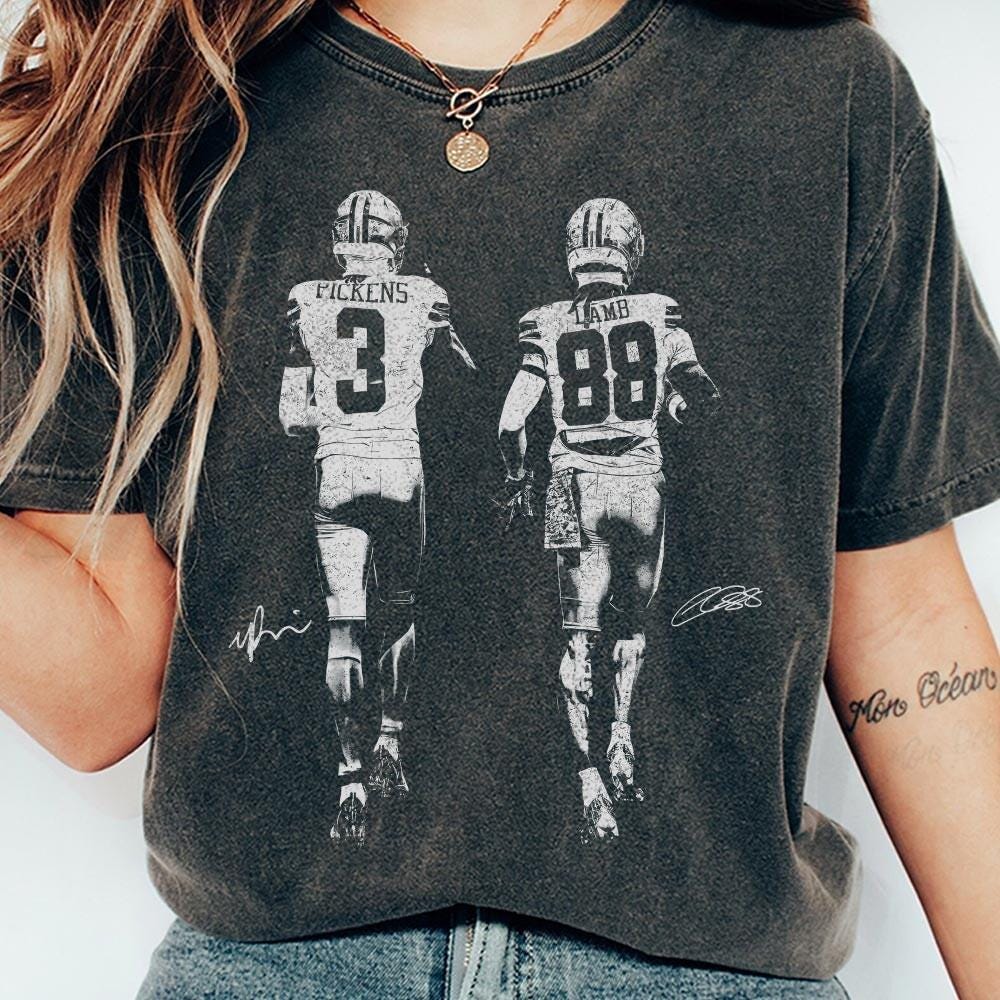 Vintage Football Graphic T-Shirt – Pickens & CeeDee Inspired Retro Fan Tee Unisex