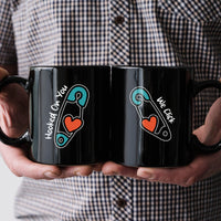 Pinned Heart Matching Mugs For Couples