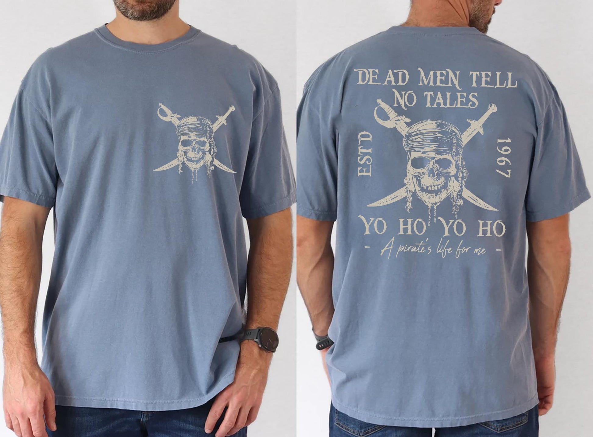 Pirates of the Caribbean Inspired Shirt – Dead Men Tell No Tales Tee, Vintage Retro Pirate Graphic