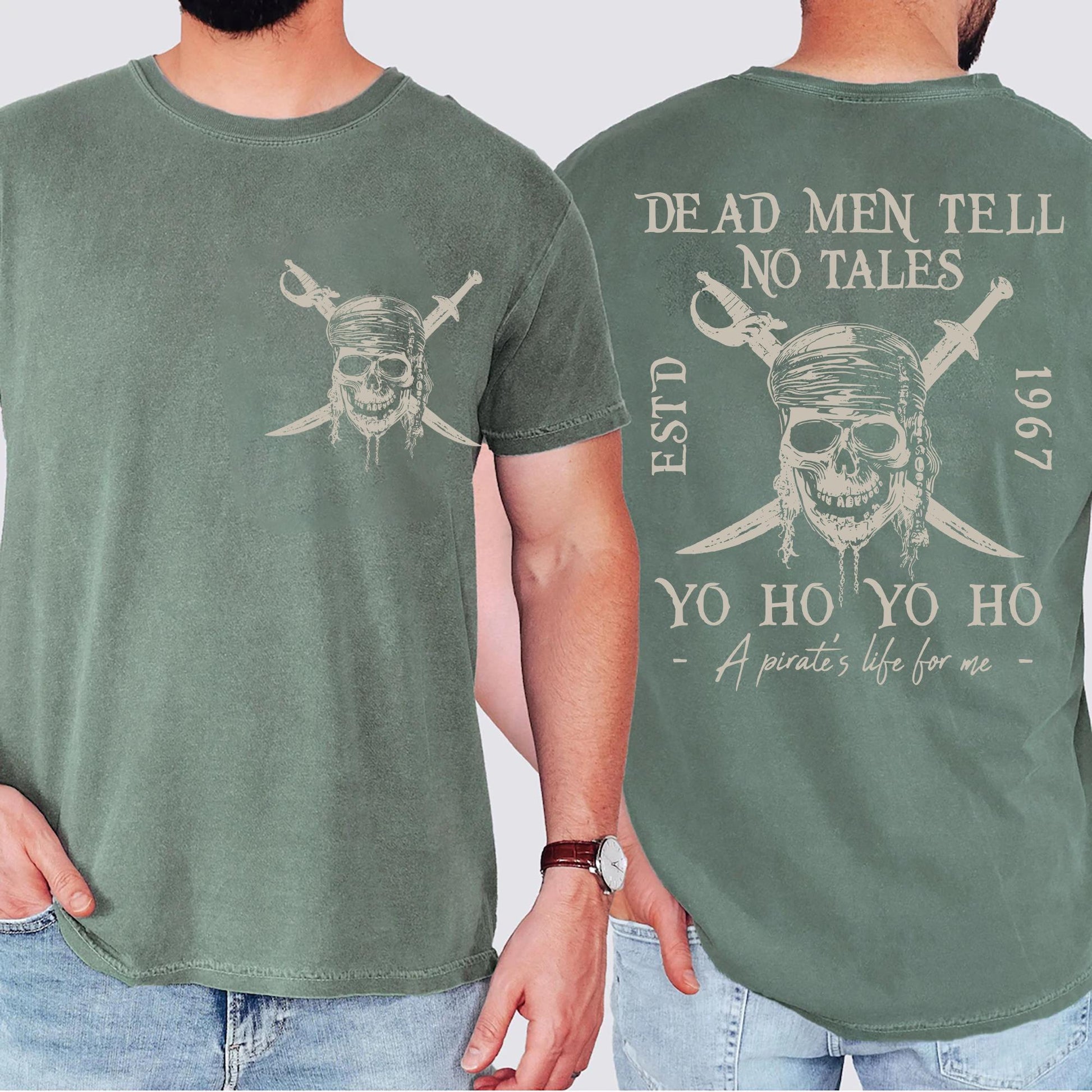 Pirates of the Caribbean Inspired Shirt – Dead Men Tell No Tales Tee, Vintage Retro Pirate Graphic