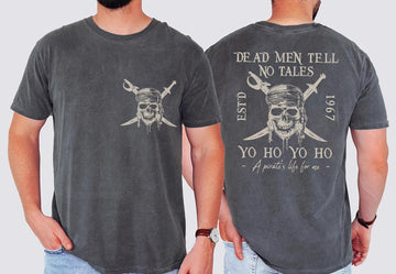 Pirates of the Caribbean Inspired Shirt – Dead Men Tell No Tales Tee, Vintage Retro Pirate Graphic