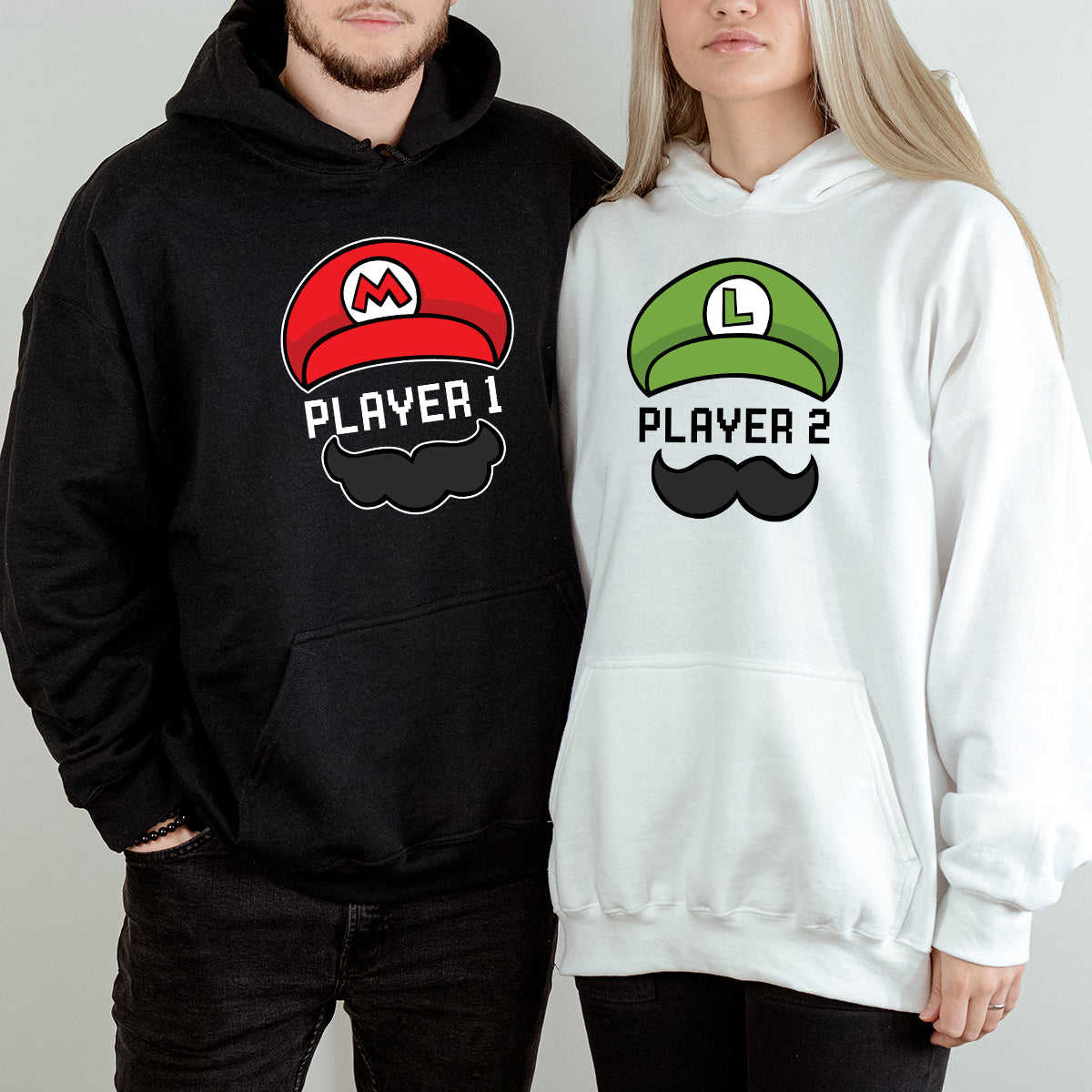 Player 1 Player 2 Matching Hoodies For Couples