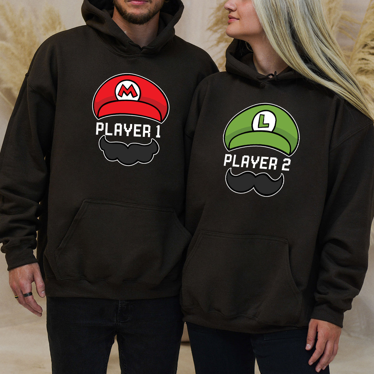 Player 1 Player 2 Matching Hoodies For Couples